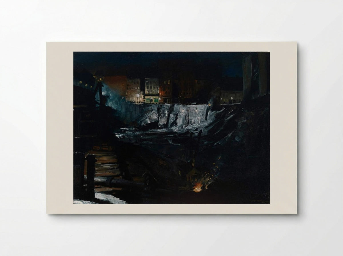 Excavation at Night - George Bellows - Poster
