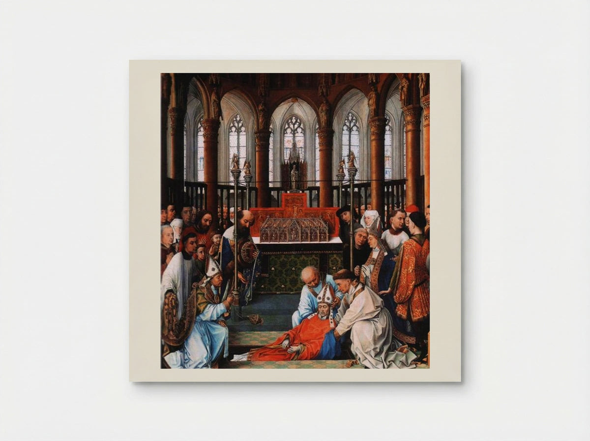 Exhumation of Saint Hubert - Rogier van der Weyden - Poster