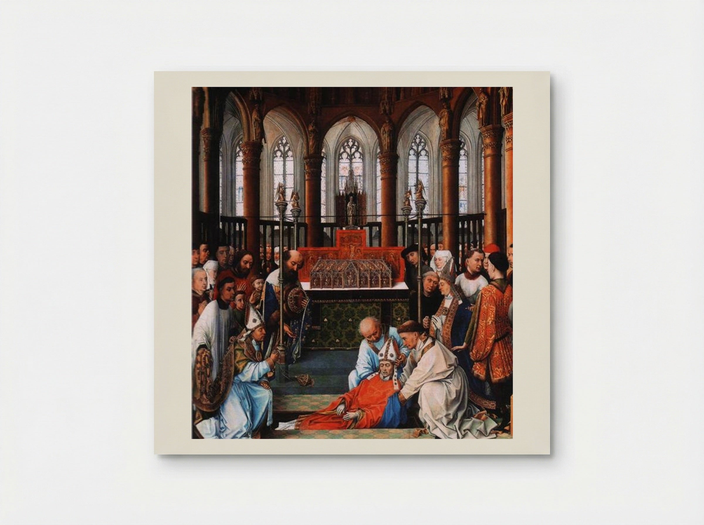 Exhumation of Saint Hubert - Rogier van der Weyden - Poster