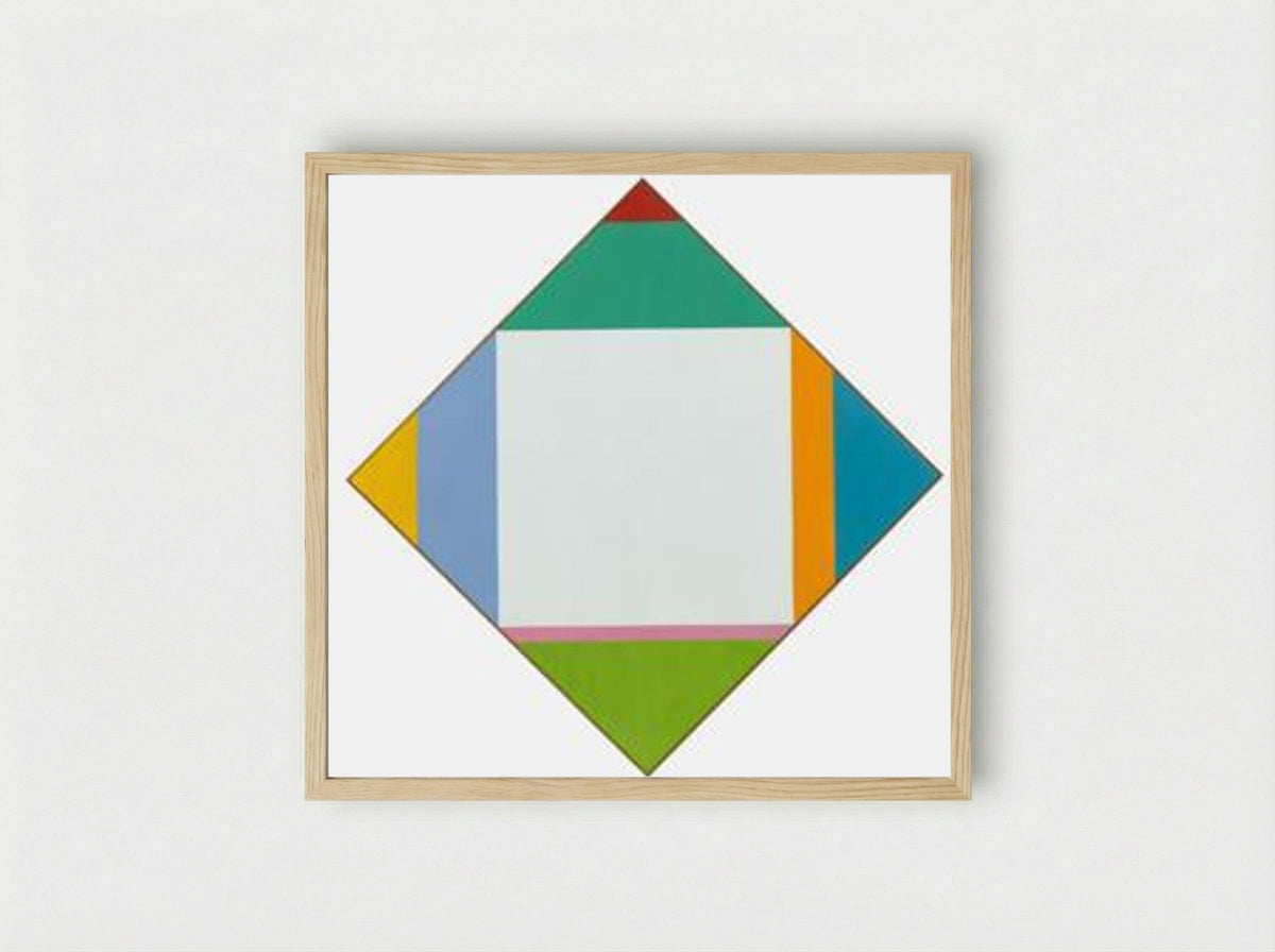 Expansion in Four Directions - Max Bill - Framed Print Wood