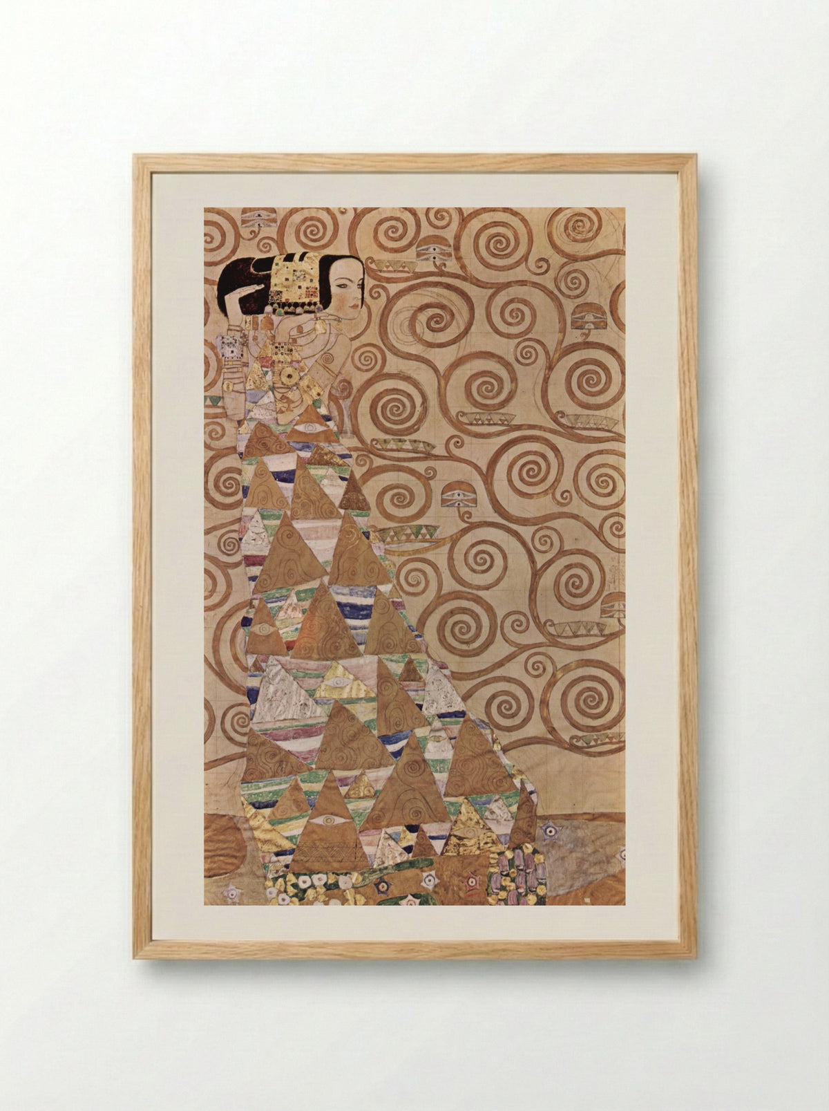 Expectation - Gustav Klimt - Framed Print Wood