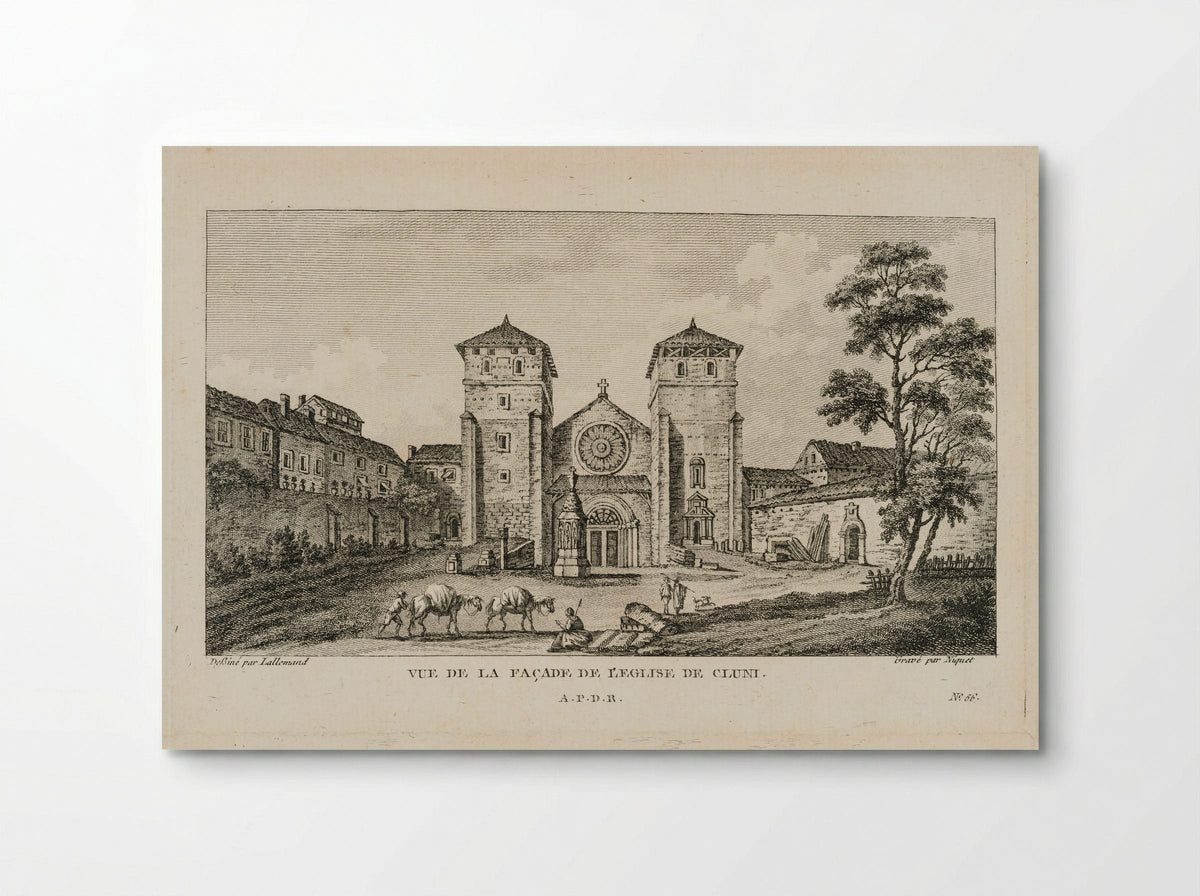 Exterior View of the Abbey of Cluny - Claude Niquet - Poster
