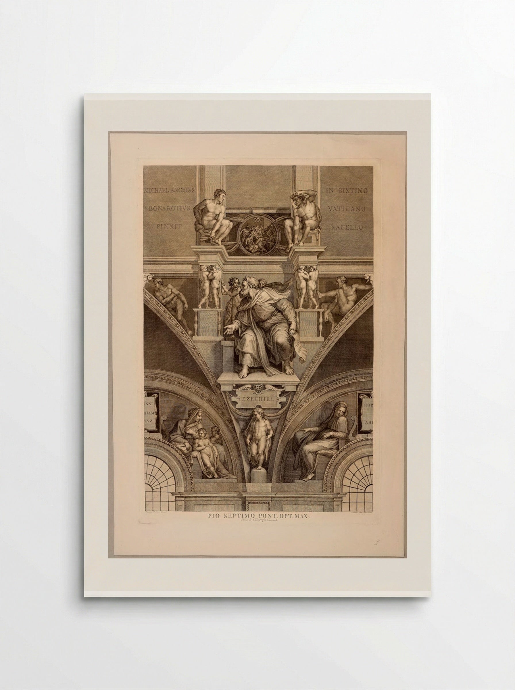 Ezekiel (After Michelangelo) - Domenico Cunego - Poster