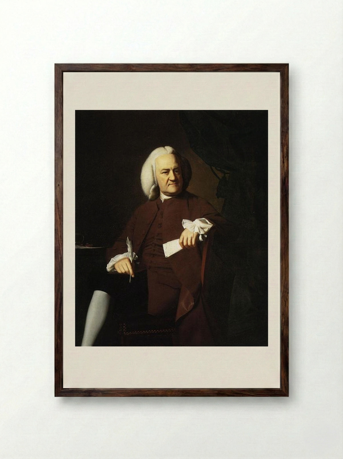 Ezekiel Goldthwait - John Singleton Copley - Framed Print Dark Wood