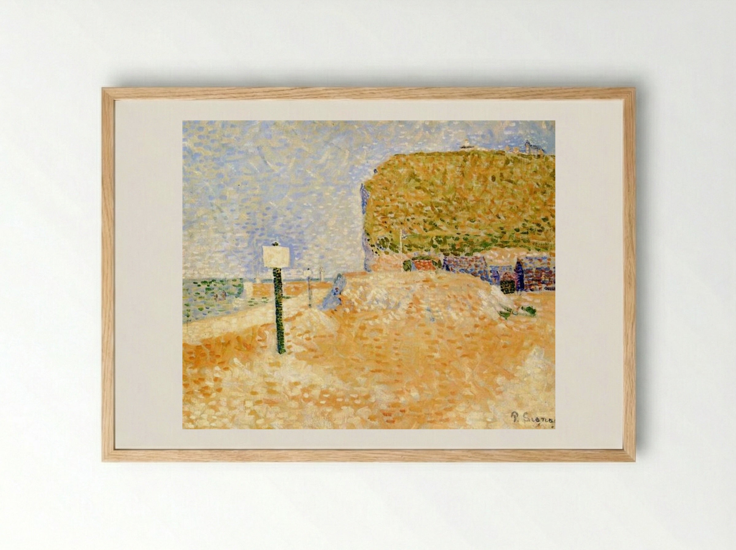 Fécamp, Sunshine - Paul Signac - Framed Print Wood