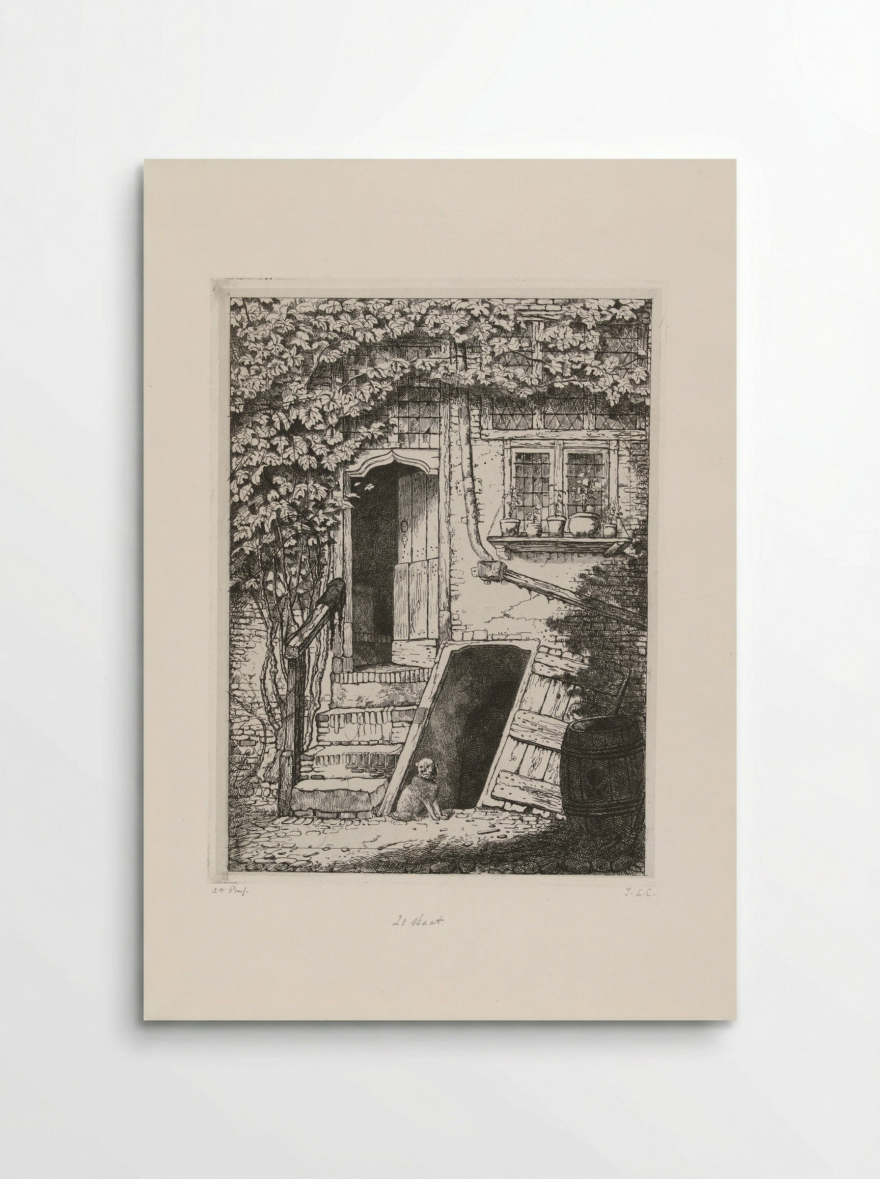 Façade van een huis - Jacobus Ludovicus Cornet - Poster