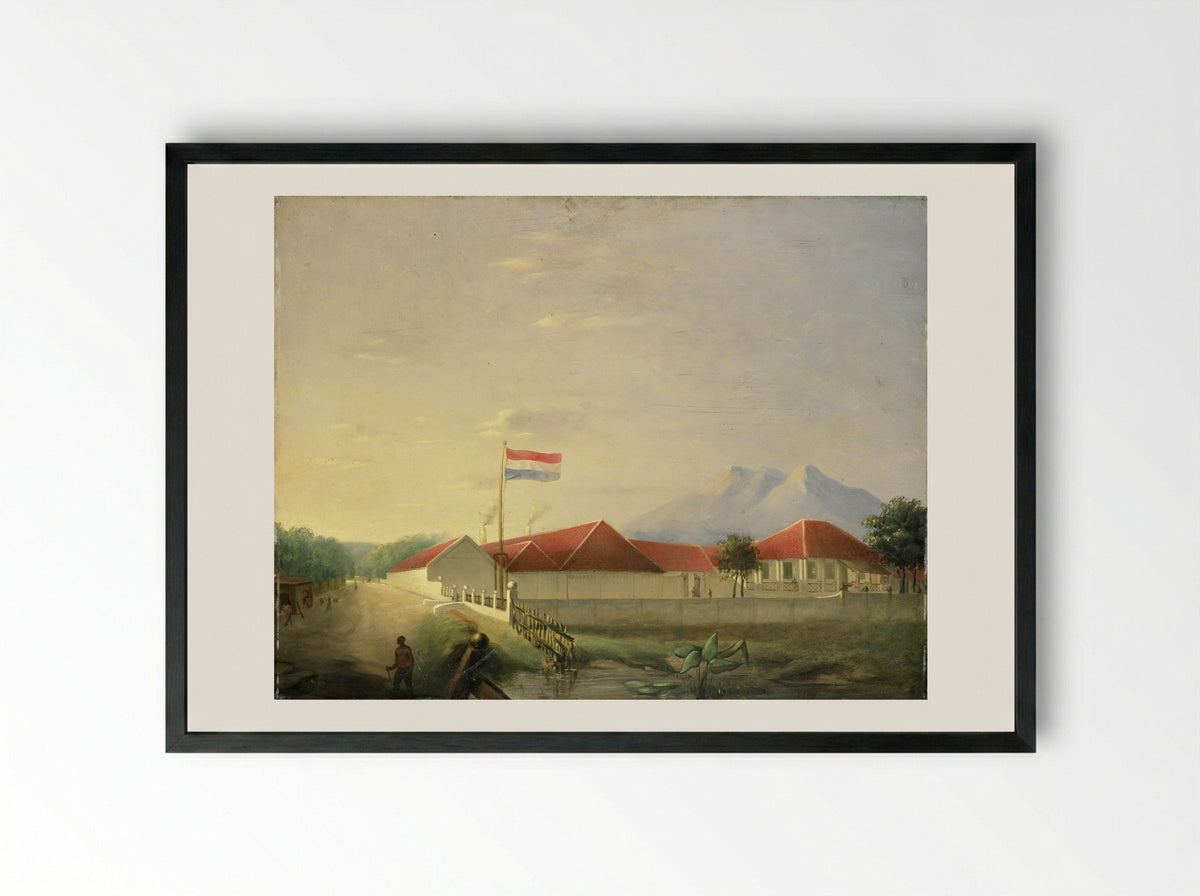 Fabriek op Java - H.Th. Hesselaar - Framed Print Black