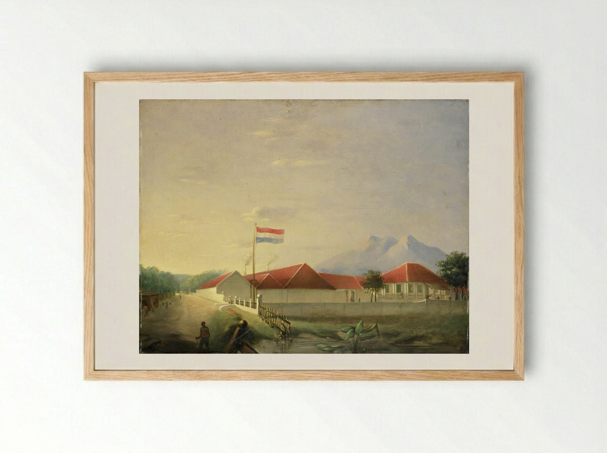 Fabriek op Java - H.Th. Hesselaar - Framed Print Wood