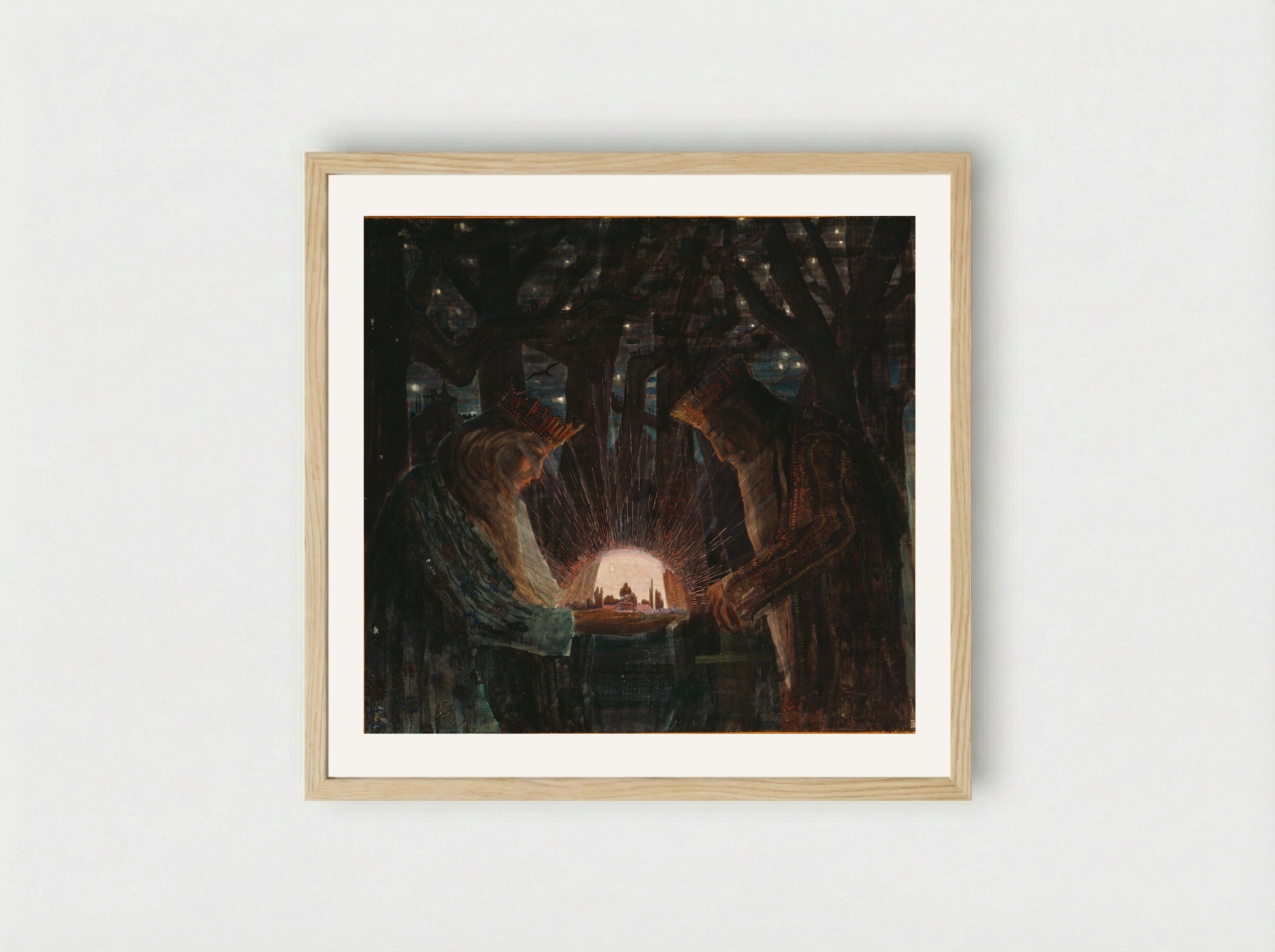 Fairy Tale II - Mikalojus Konstantinas Čiurlionis - Framed Print Wood