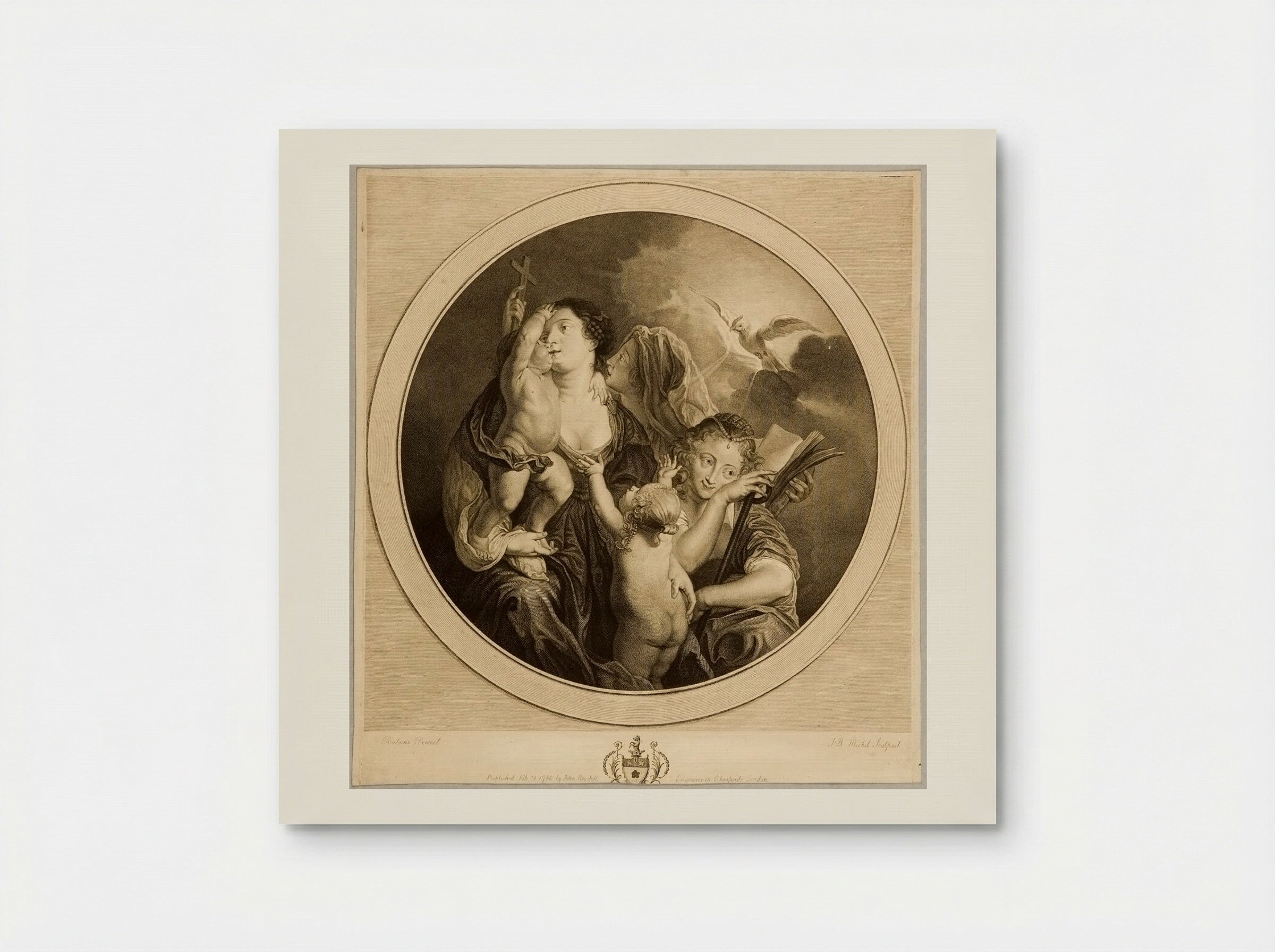 Faith, Hope, and Charity - Jean Baptiste Michel - Poster