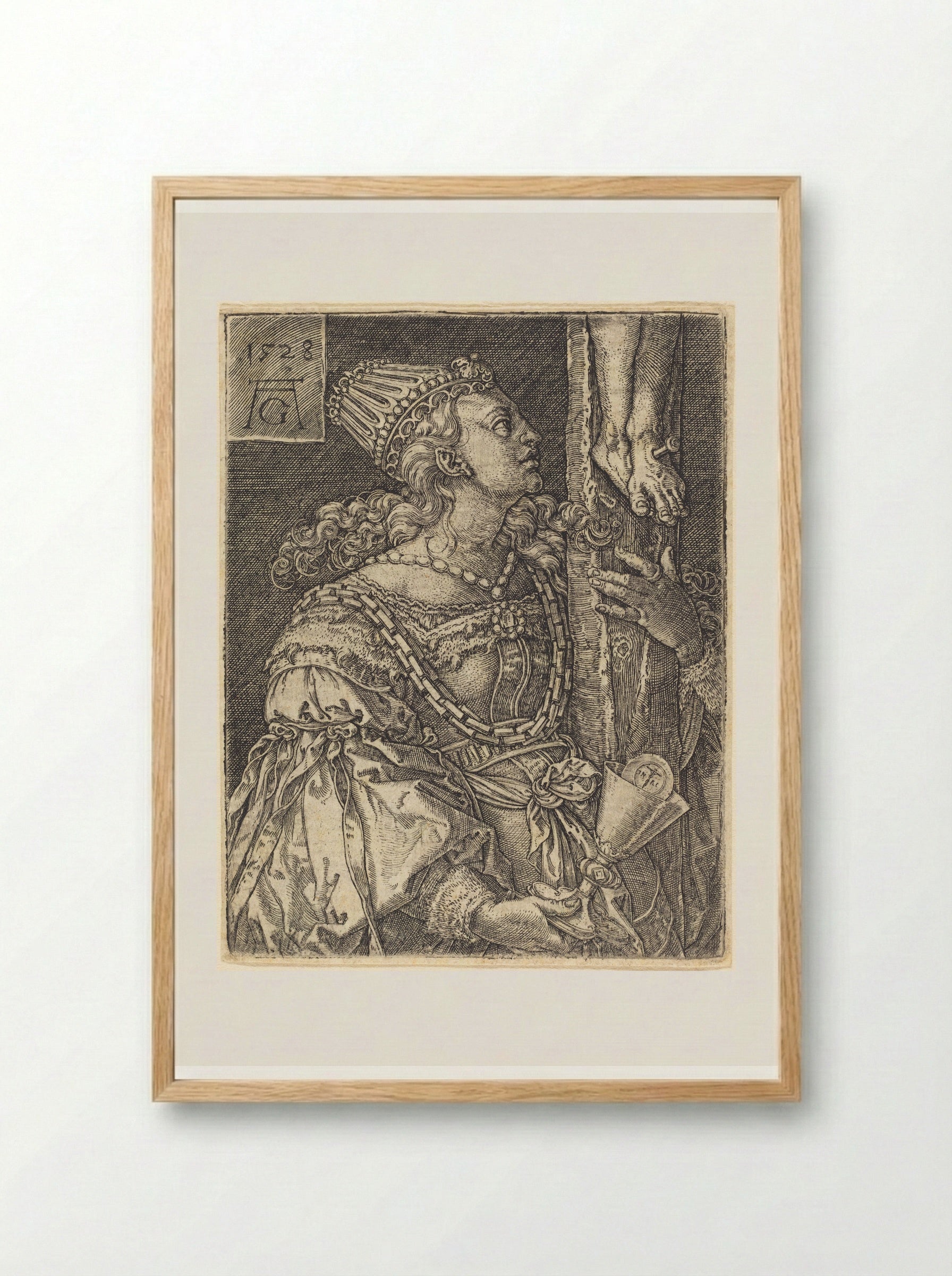 Faith - Heinrich Aldegrever - Framed Print Wood