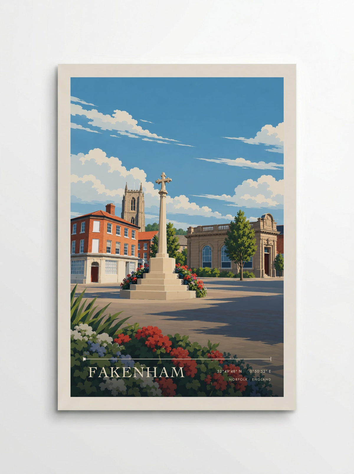 Fakenham, Norfolk | Travel Poster - Poster