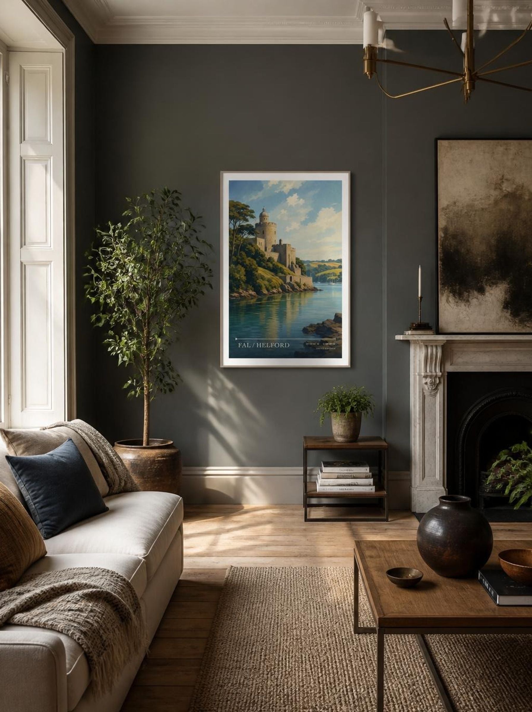 Fal / Helford United Kingdom Travel Poster - Lifestyle