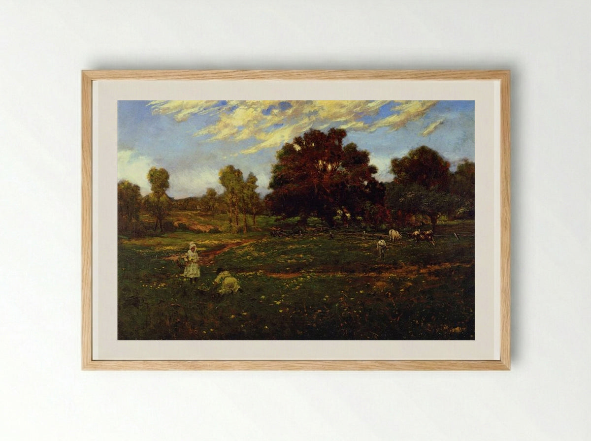 Fall Scene near Sisterdale - Robert Julian Onderdonk - Framed Print Wood