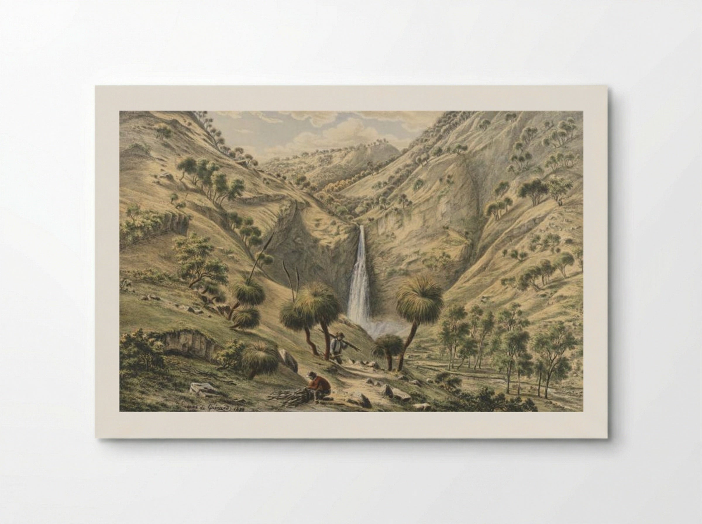 Fall of the First Creek, near Glen Osmond, South Australia - Eugene von Guerard - Poster
