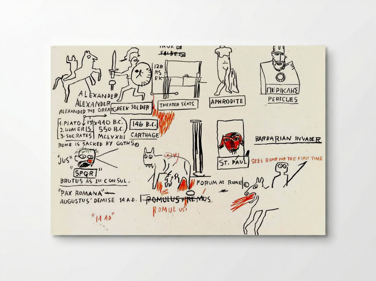 False - Jean-Michel Basquiat - Poster