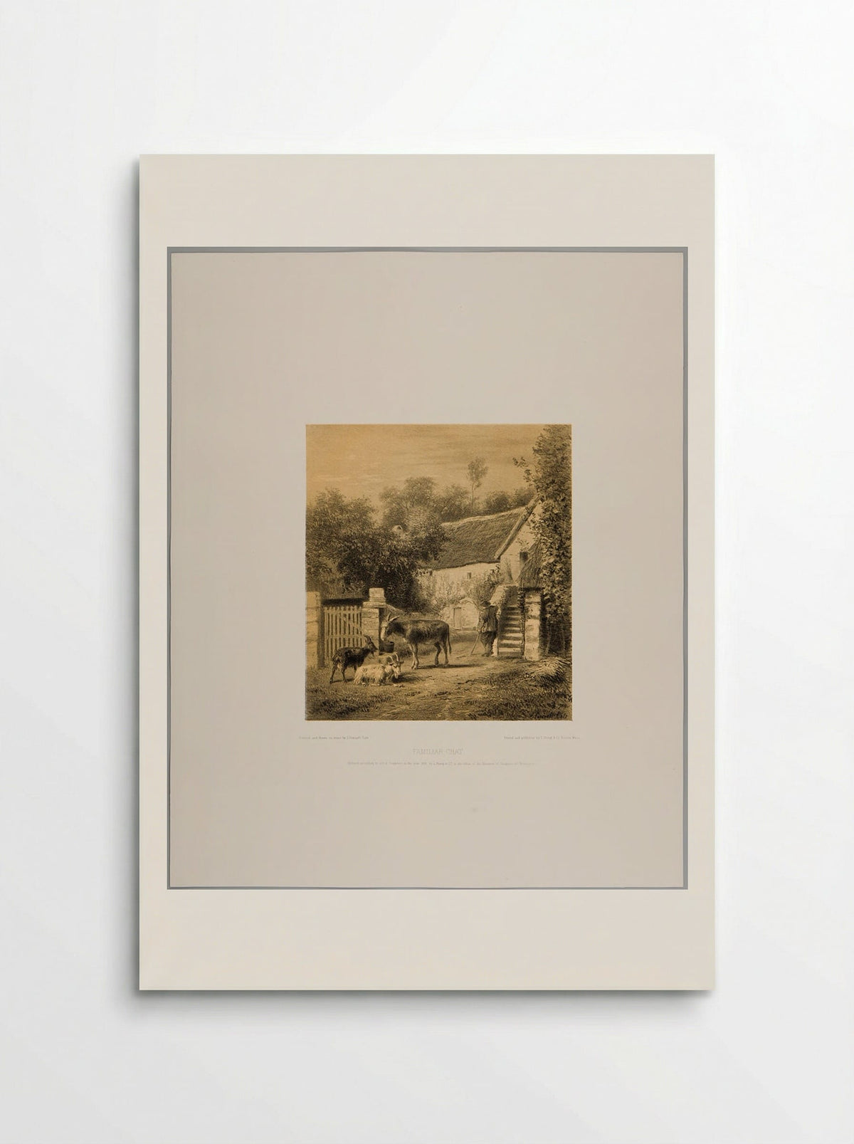 Familiar Chat - Joseph Foxcroft Cole - Poster