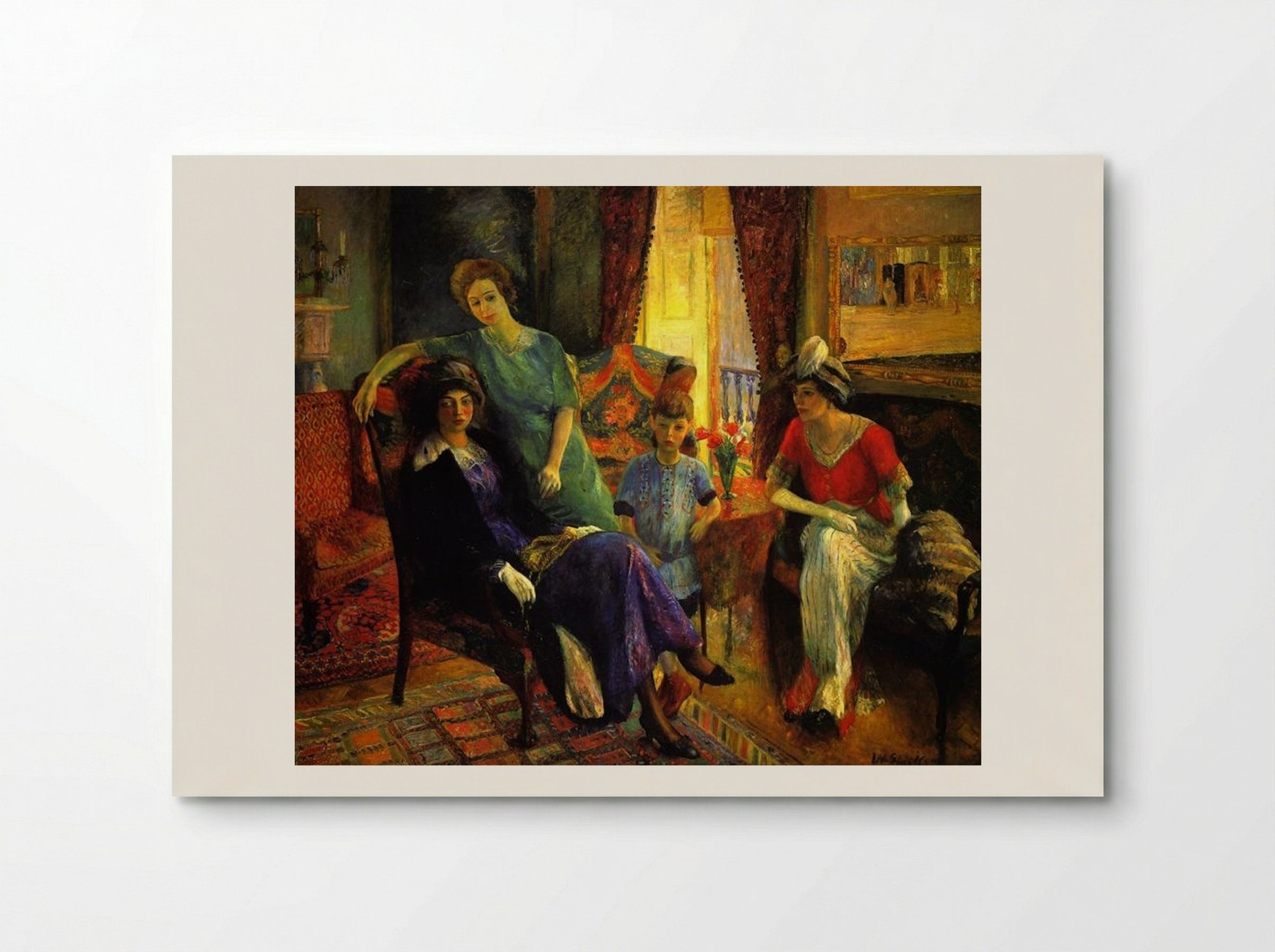 Family Group - William James Glackens - Poster