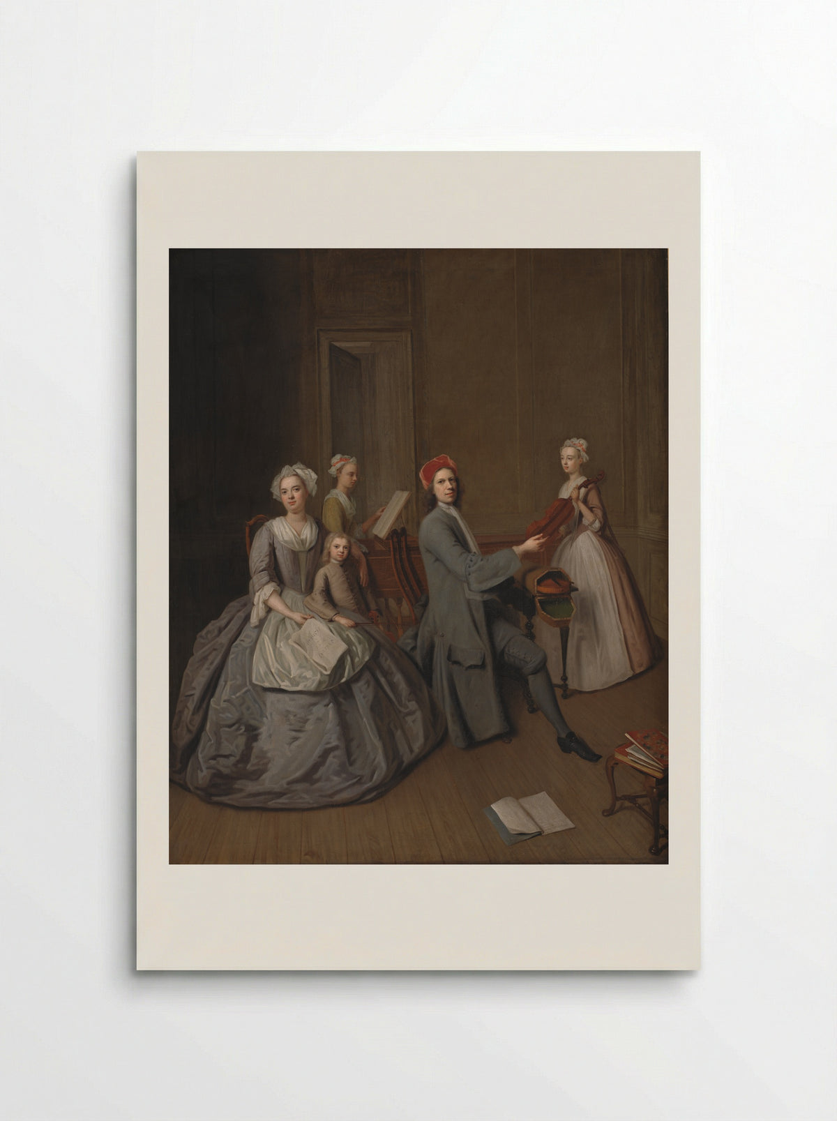 Family Portrait of Balthasar Denner - Balthasar Denner - Poster