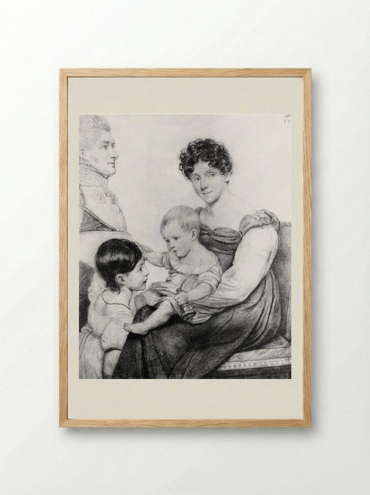 Family Portrait - Orest Kiprensky - Framed Print Wood