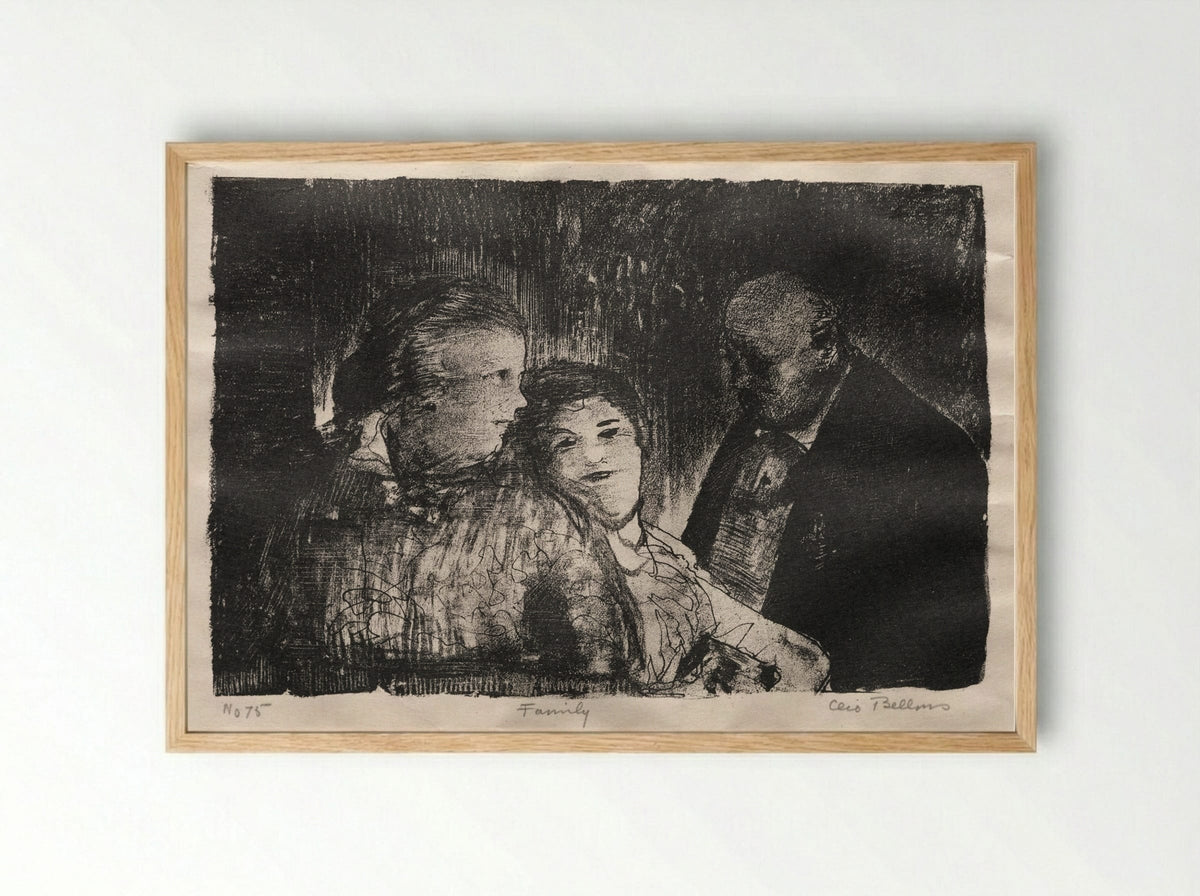 Family - George Bellows - Framed Print Wood