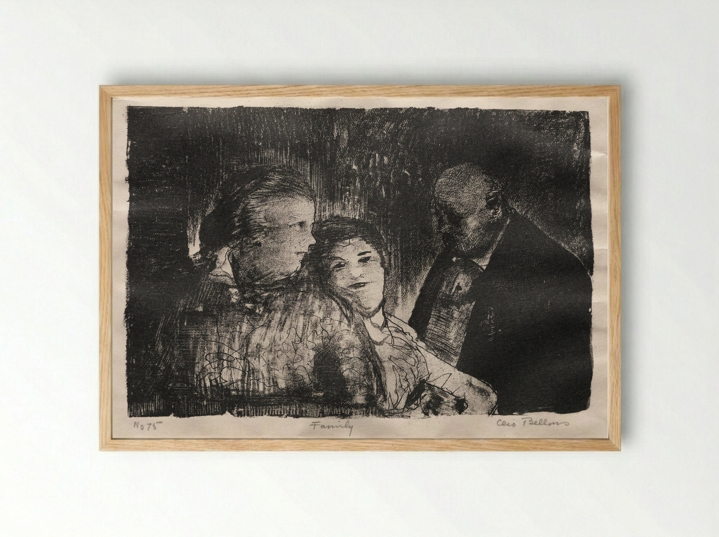 Family - George Bellows - Framed Print Wood