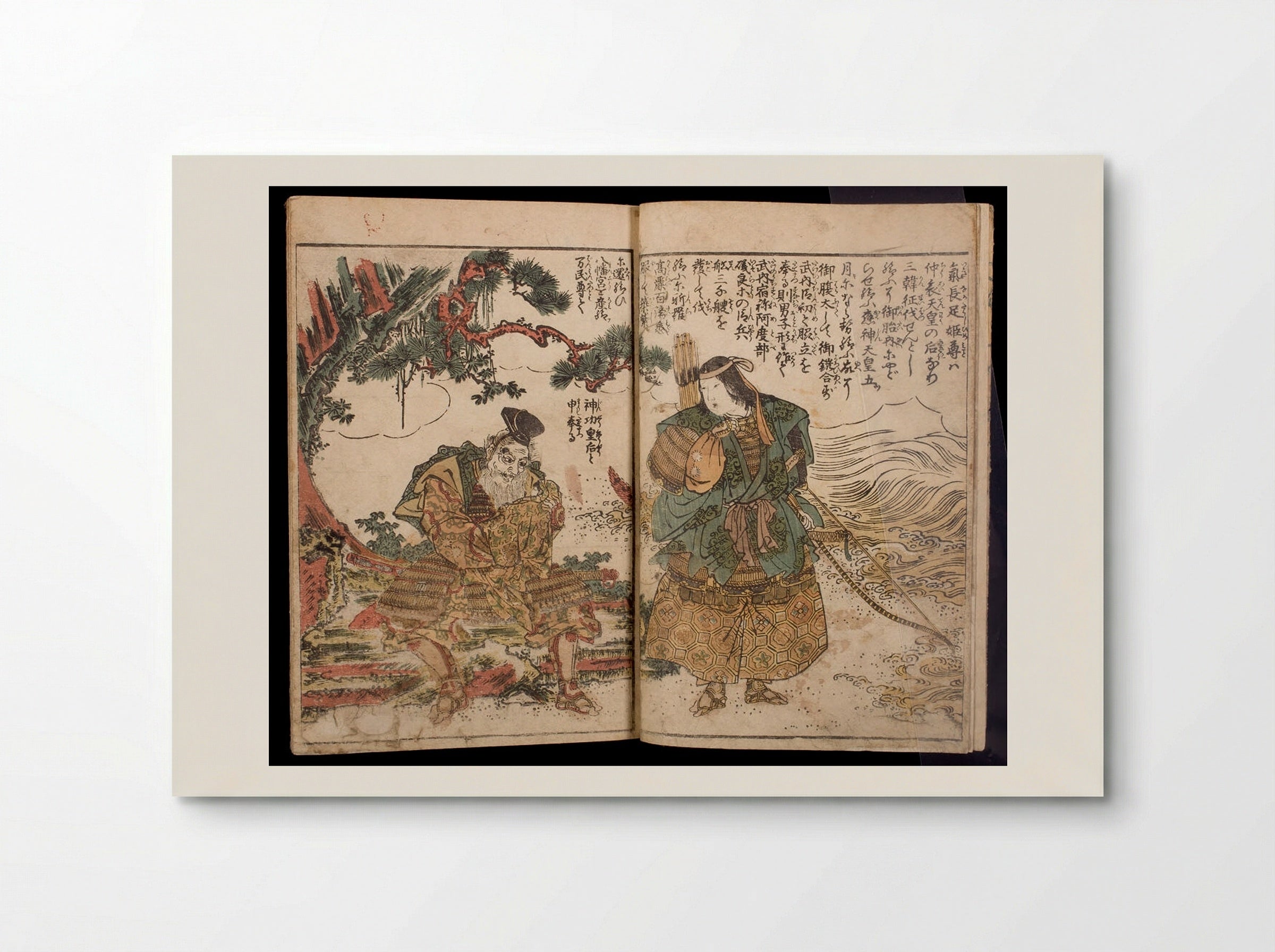 Famous Historical Warriors in Action - Torii Kiyonaga - Poster