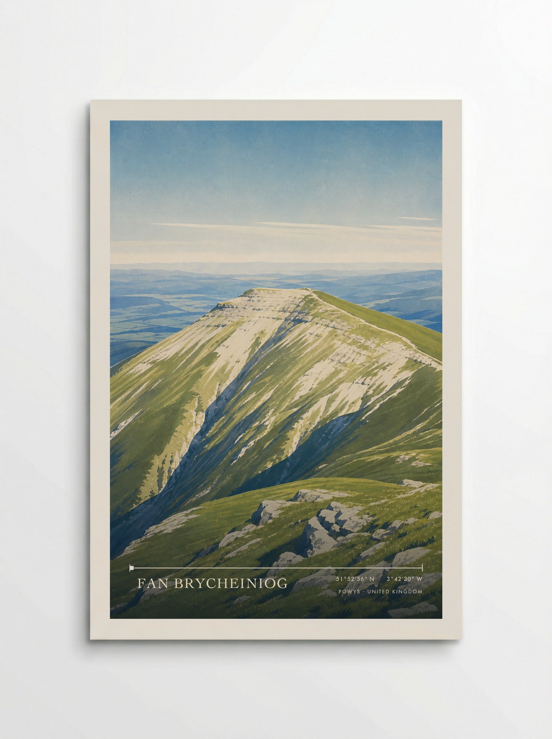 Fan Brycheiniog Powys United Kingdom Travel Poster - Poster