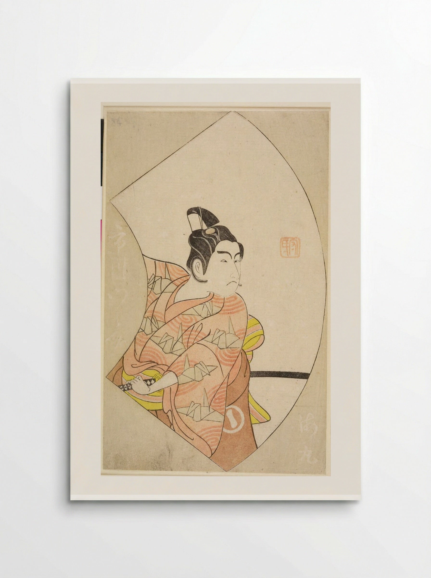 Fan Print (Actor in Role) - Ippitsusai Bunchō - Poster