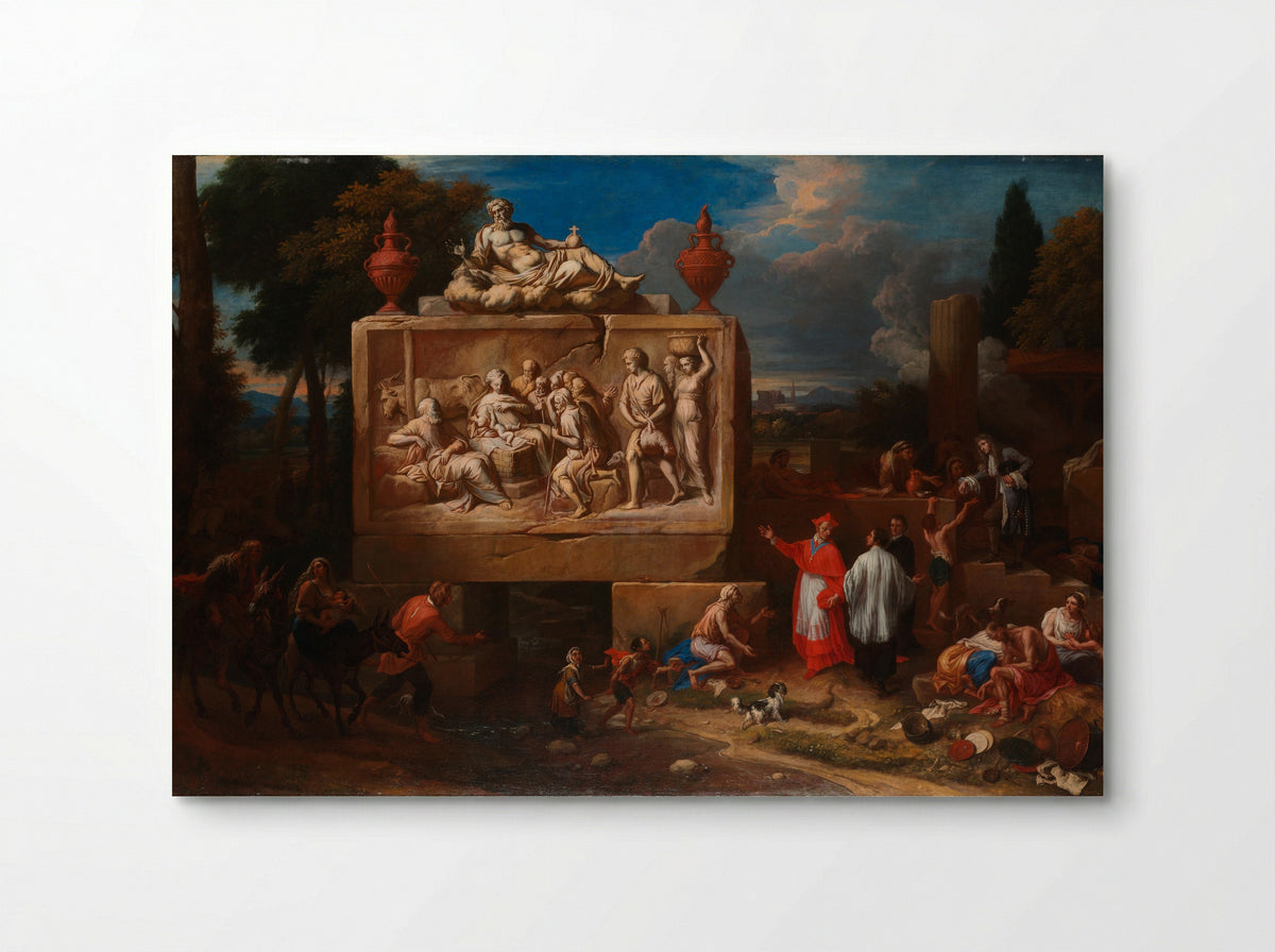 Fantasielandschap met de heilige Carlo Borromeo - Henry Ferguson - Poster