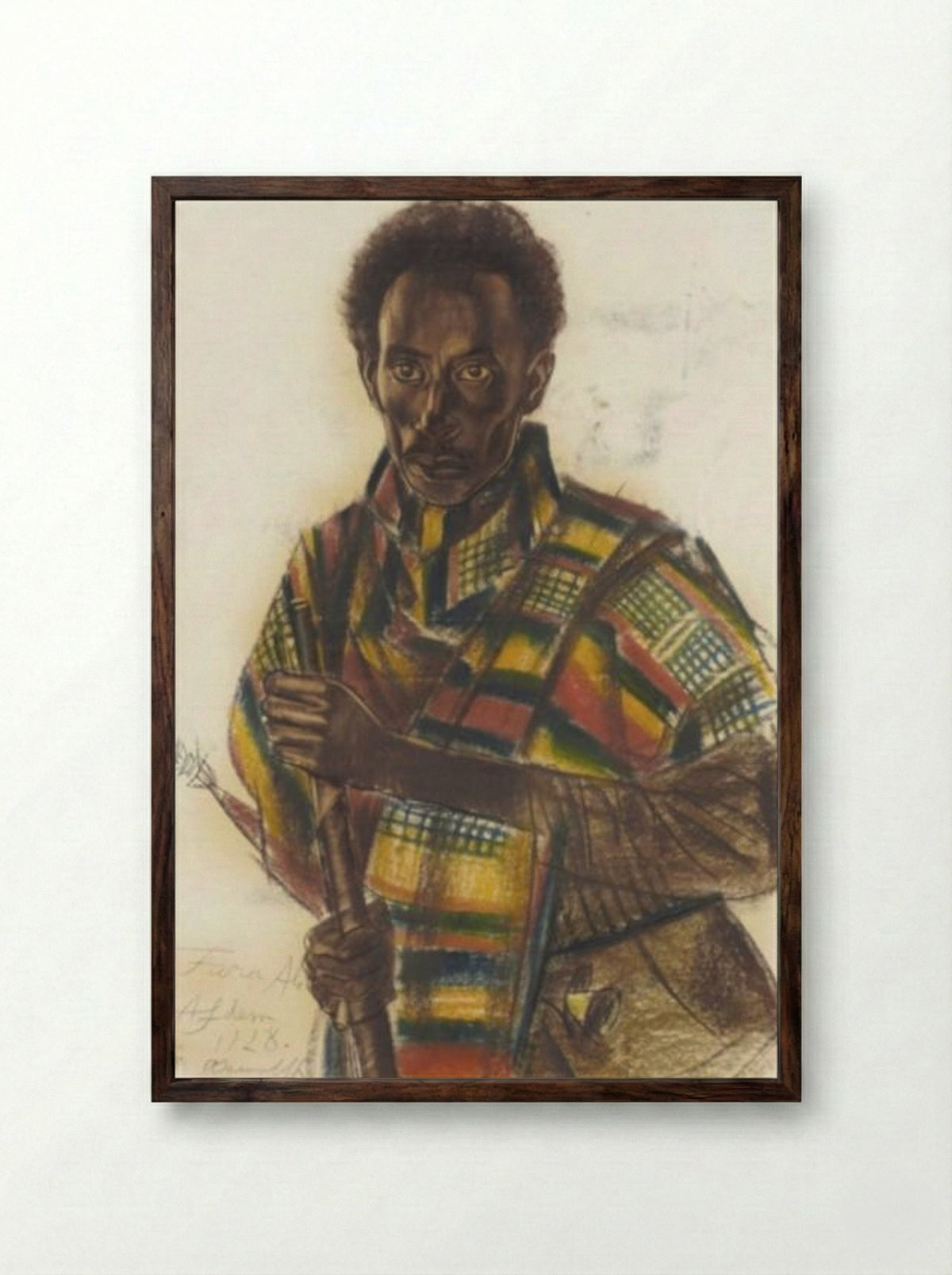 Fara Ali, Afdem - Alexandre Jacovleff - Framed Print Dark Wood