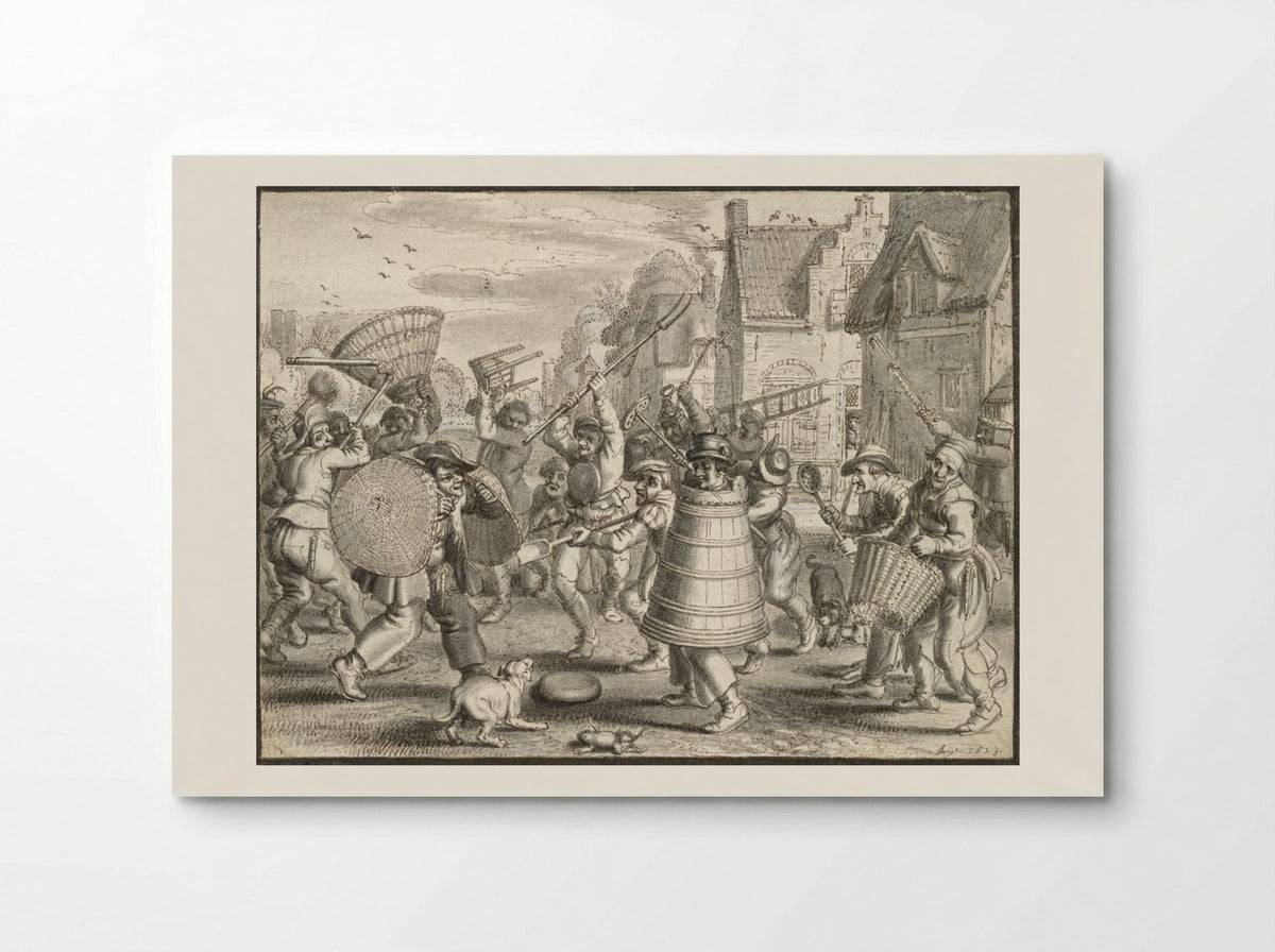 Farcical Peasant Brawl - Adriaen van de Venne - Poster