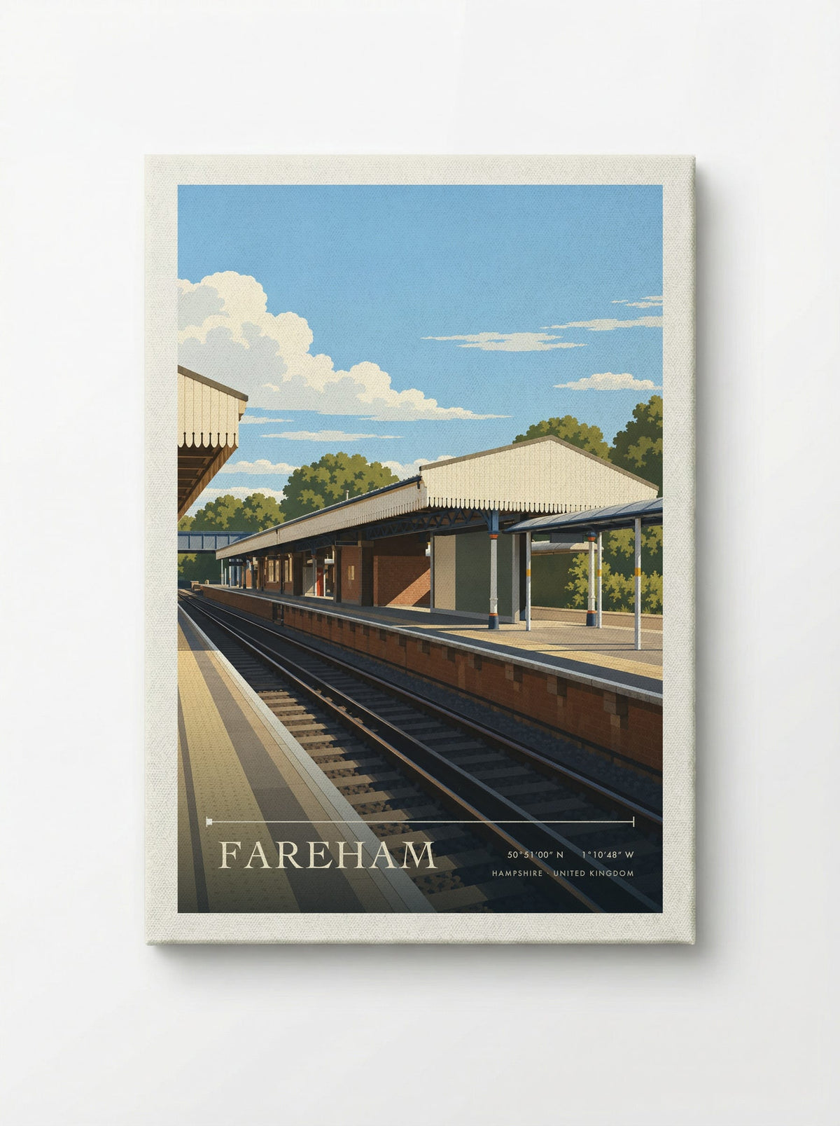 Fareham, Hampshire | Travel Poster - Canvas