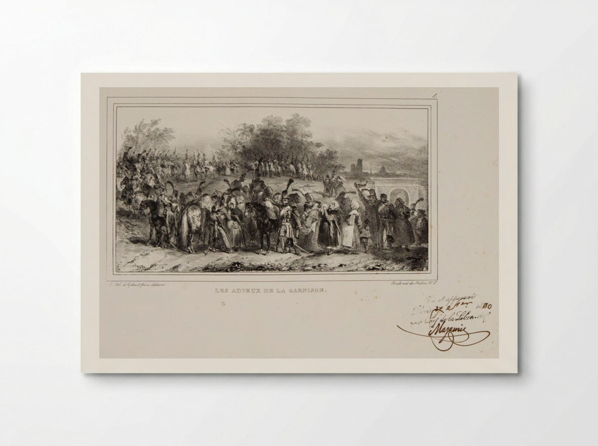 Farewells of the Garrison - Denis-Auguste-Marie Raffet - Poster