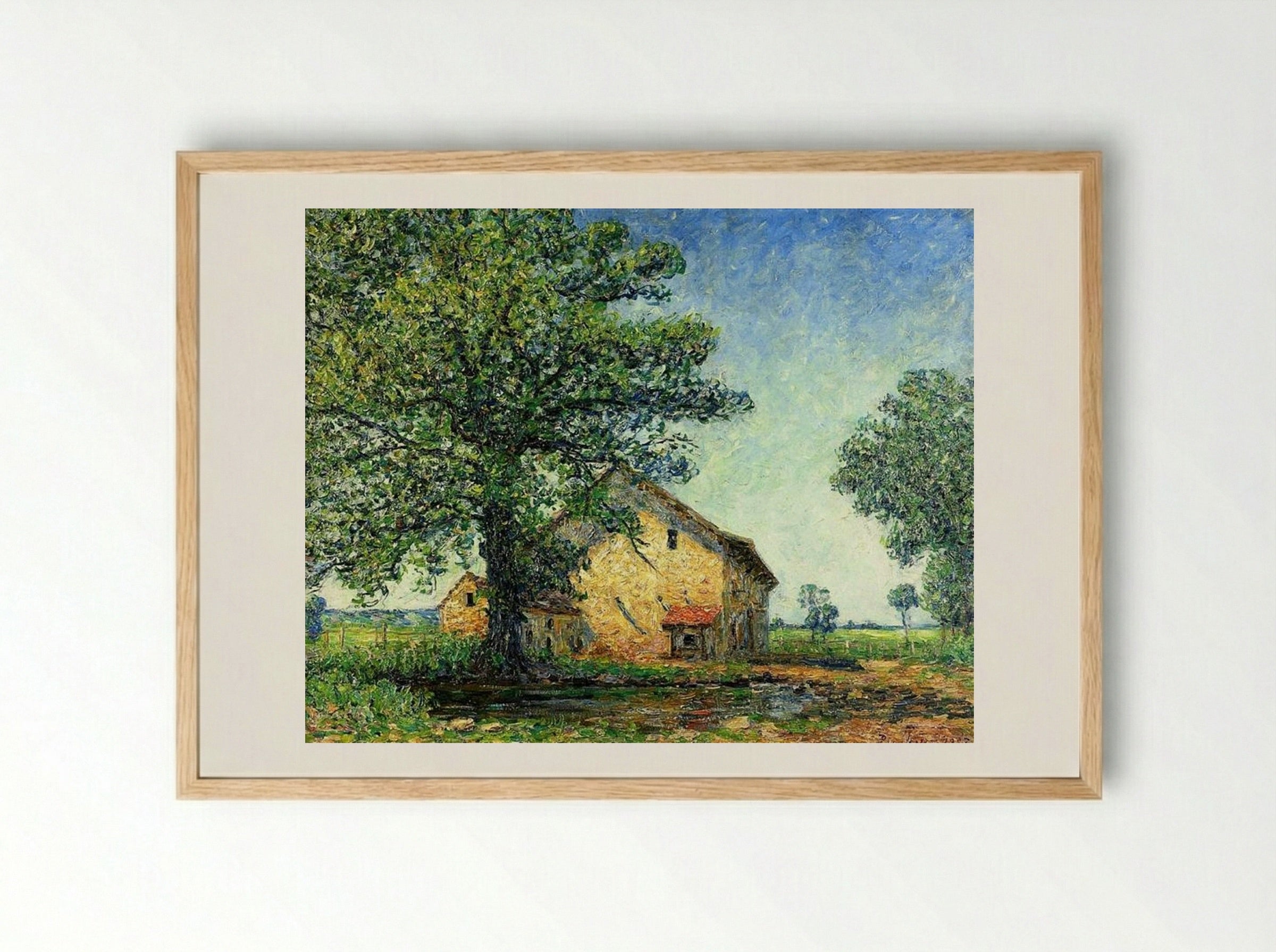 Farm at La Petite Mare - Francis Picabia - Framed Print Wood