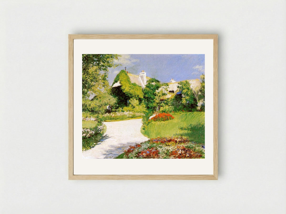 Farmer's House in Trouville - Gustave Caillebotte - Framed Print Wood