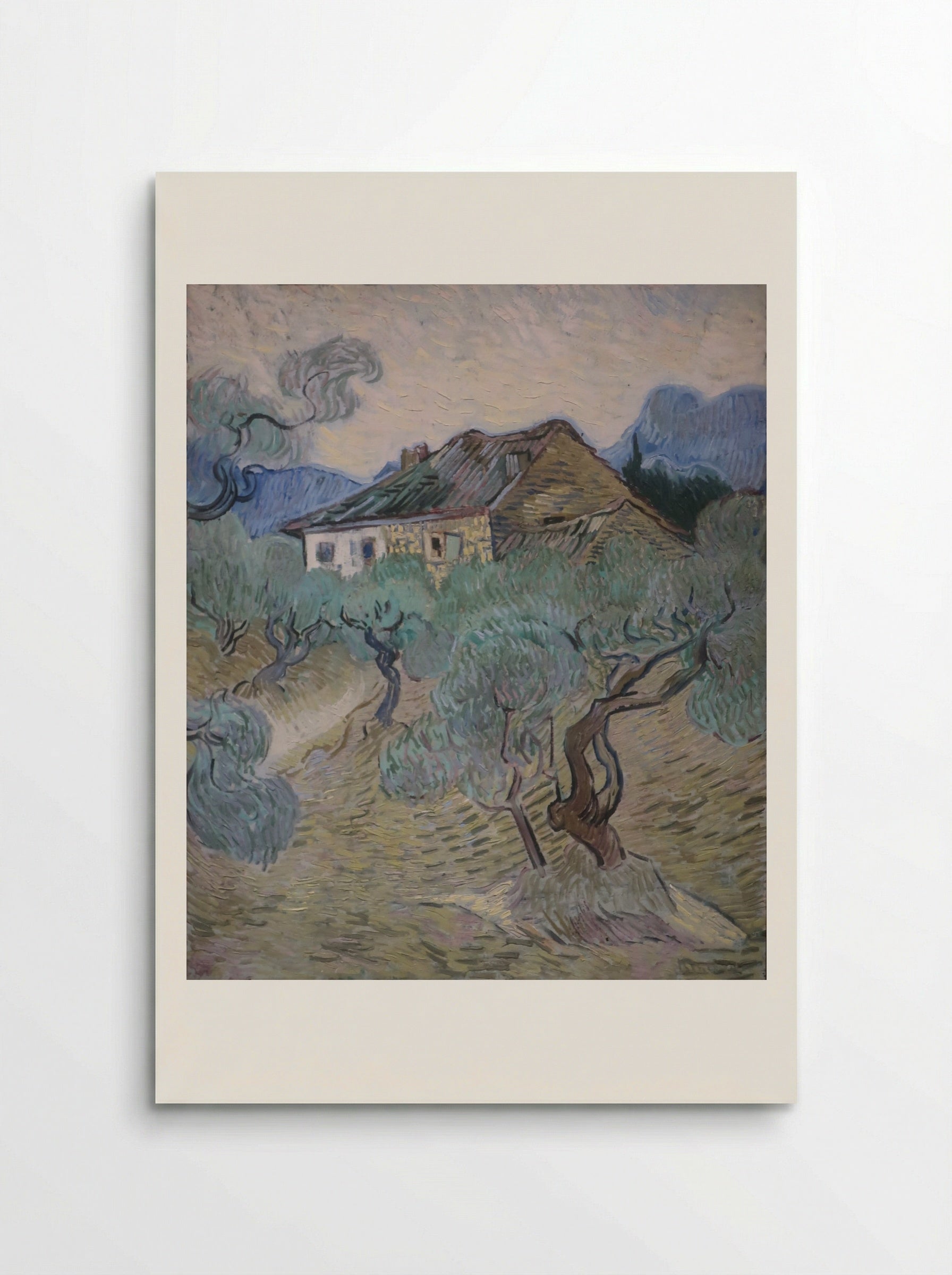Farmhouses Among Trees - Vincent van Gogh - Poster