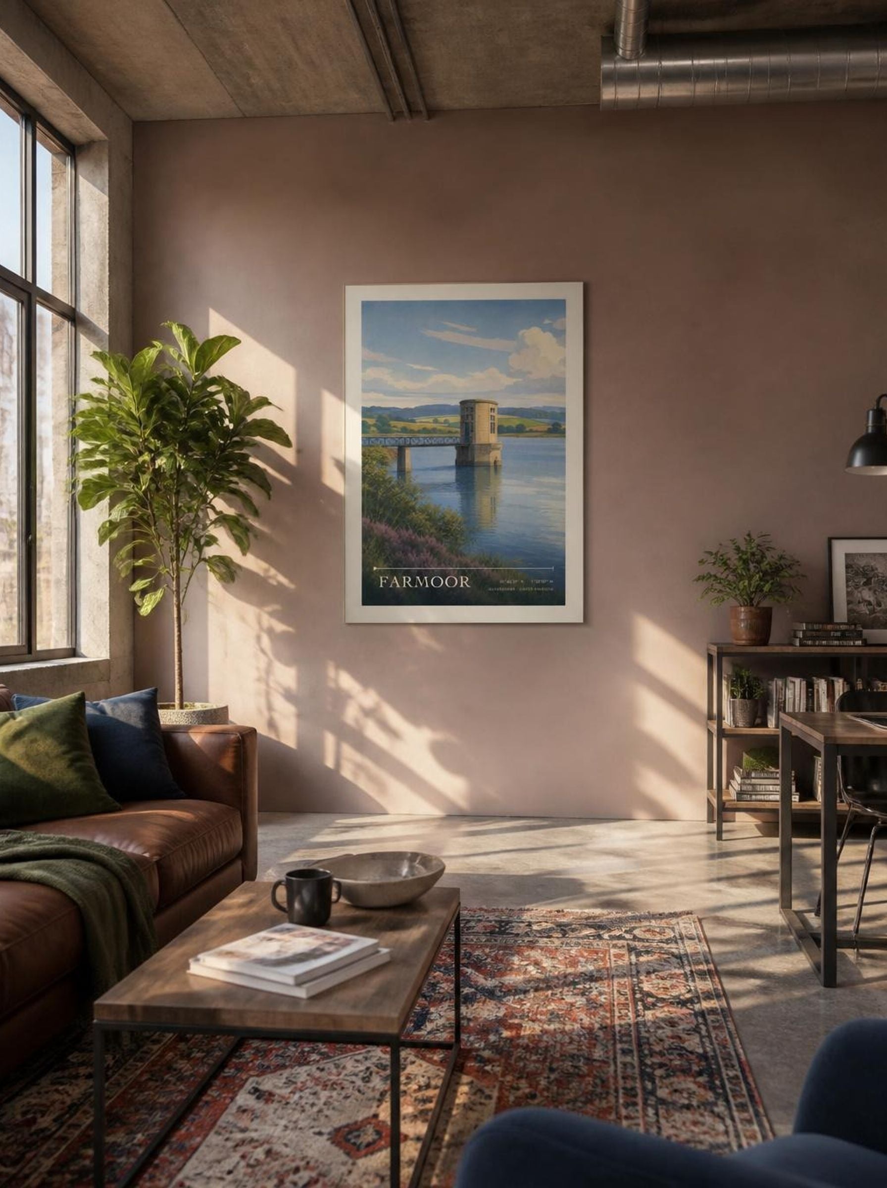 Farmoor Oxfordshire United Kingdom Travel Poster - Lifestyle