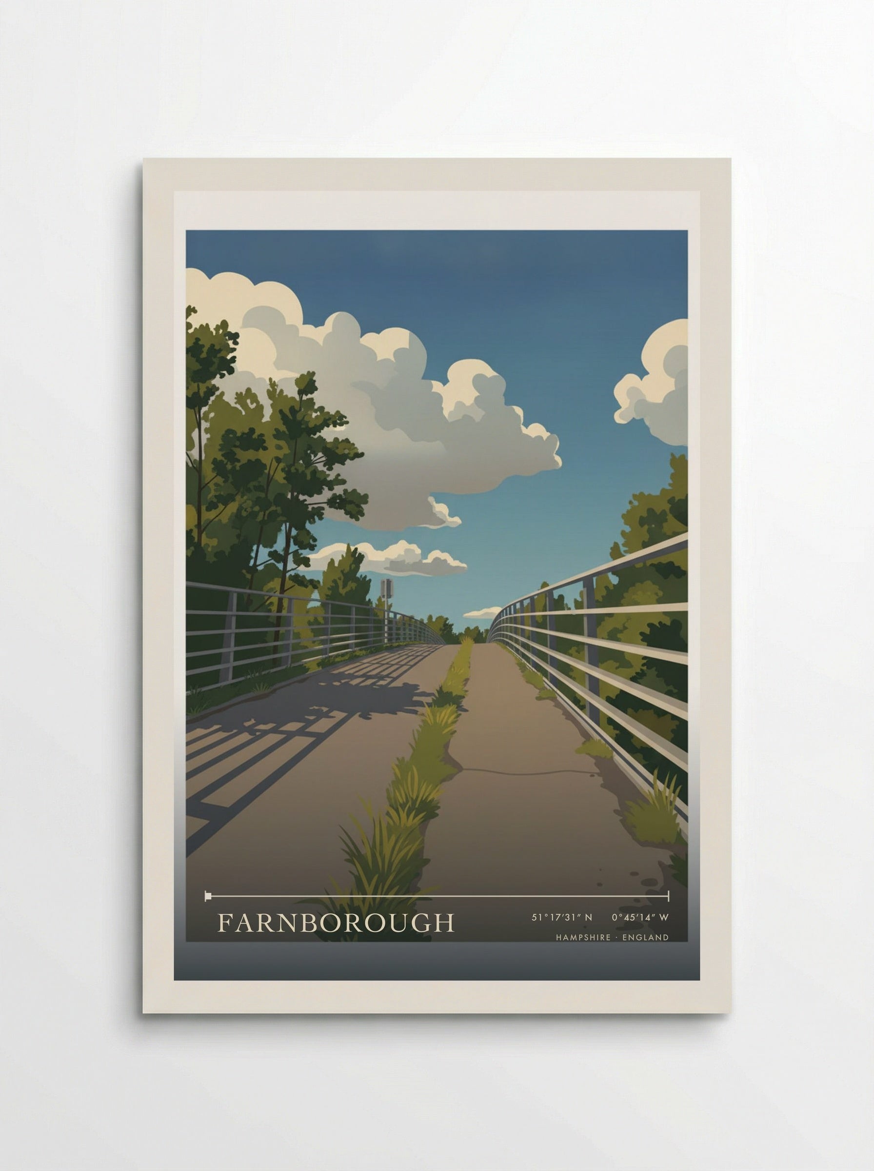 Farnborough Hampshire England Travel Poster - Poster
