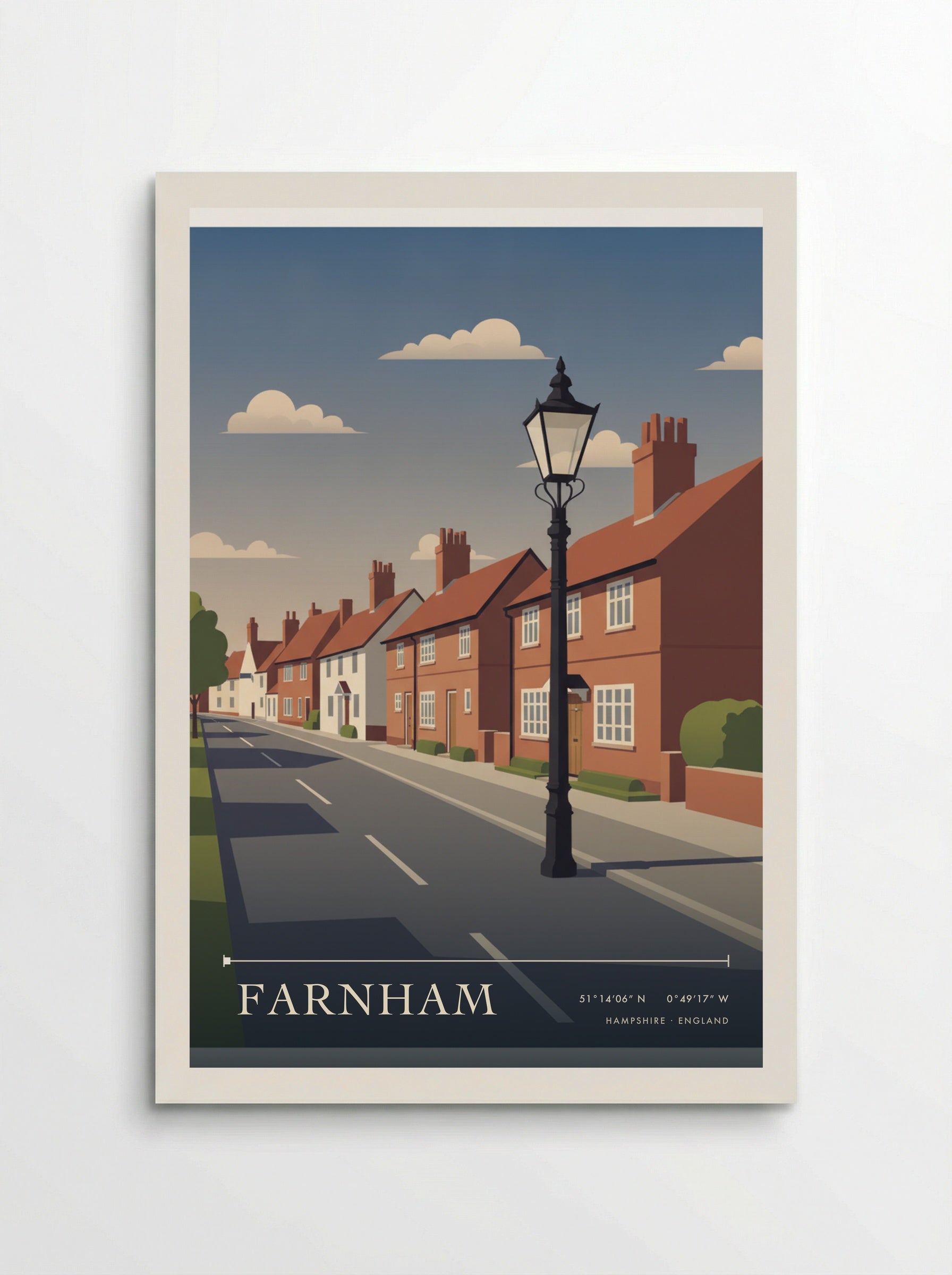 Farnham Hampshire England Travel Poster - Poster
