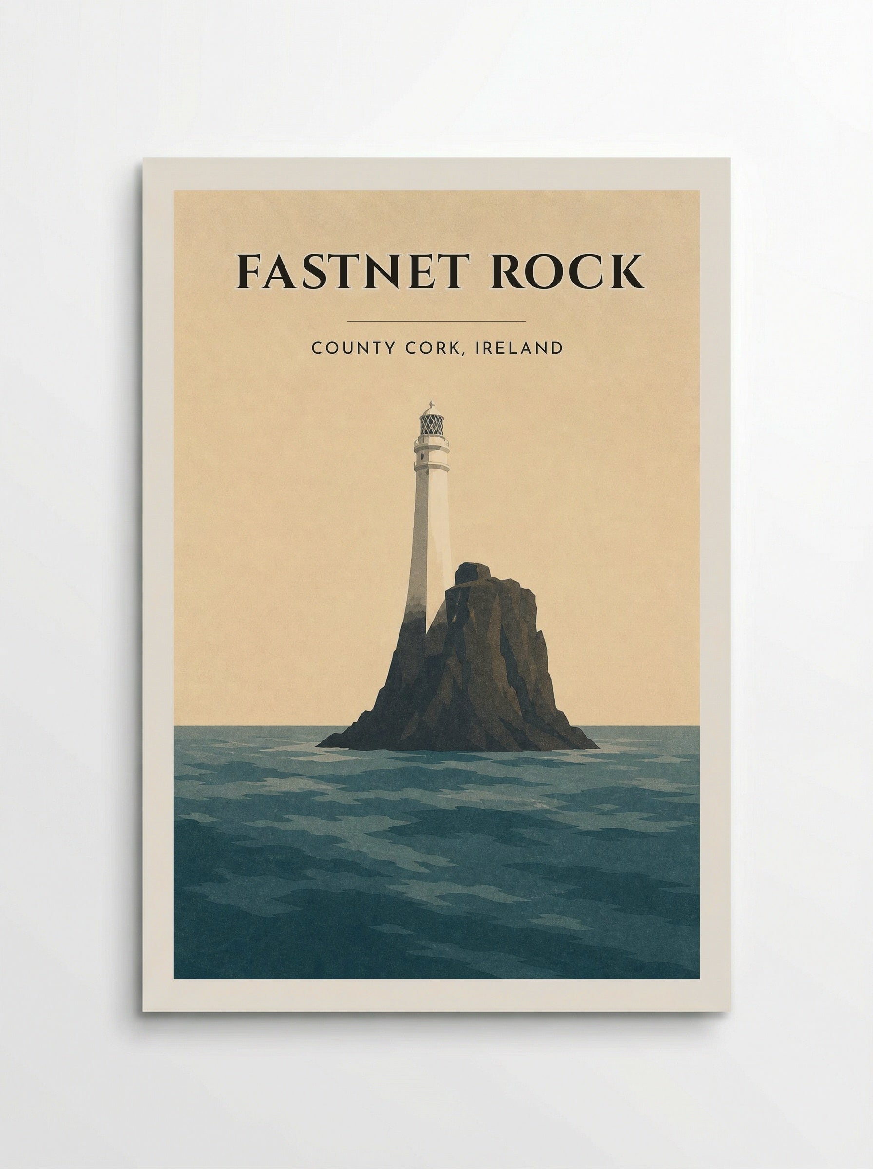 Fastnet Rock Travel Poster Artwork - Poster