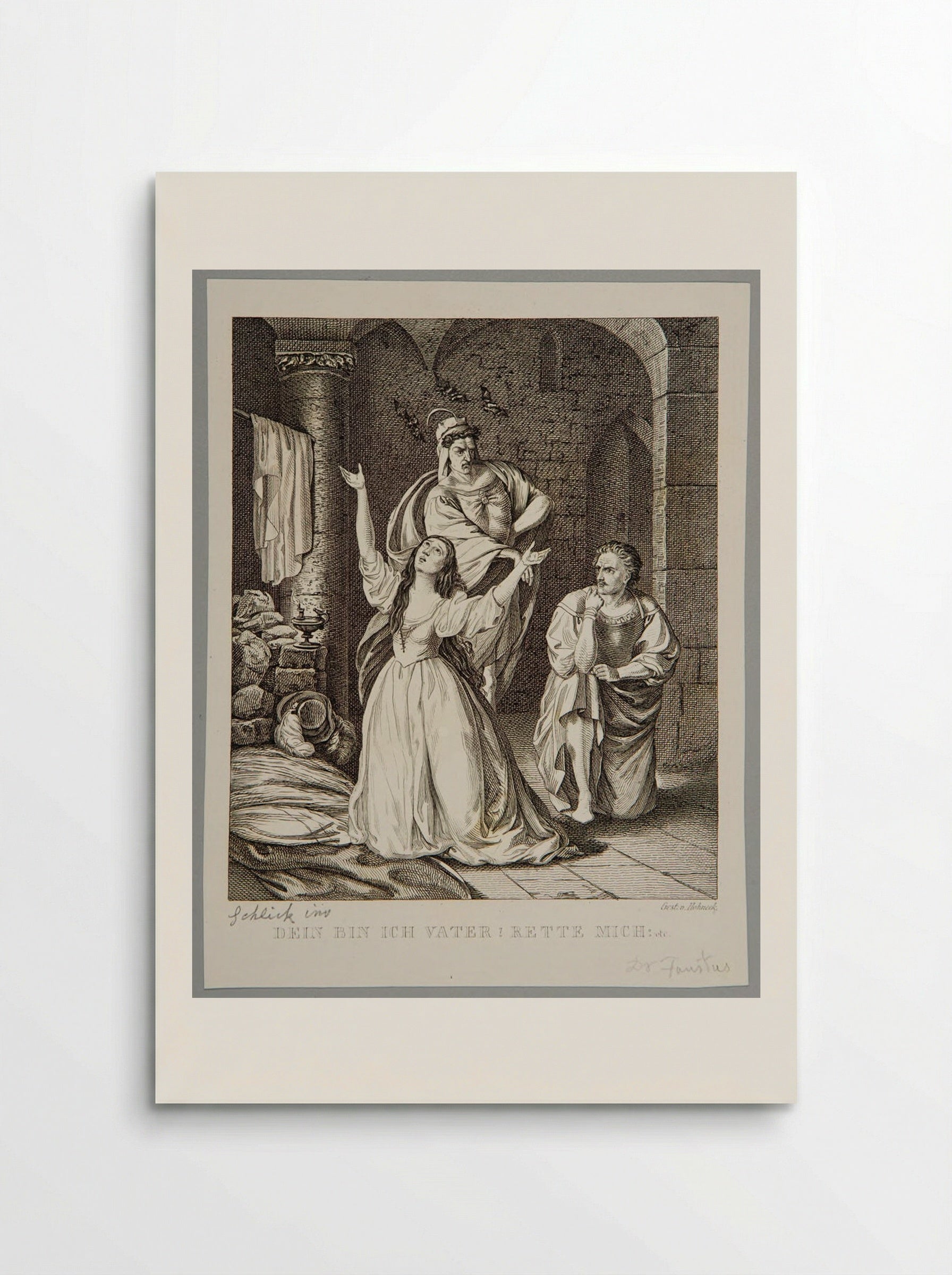 Father, I am yours. Save me! (Faust) - Adolf Hohneck - Poster