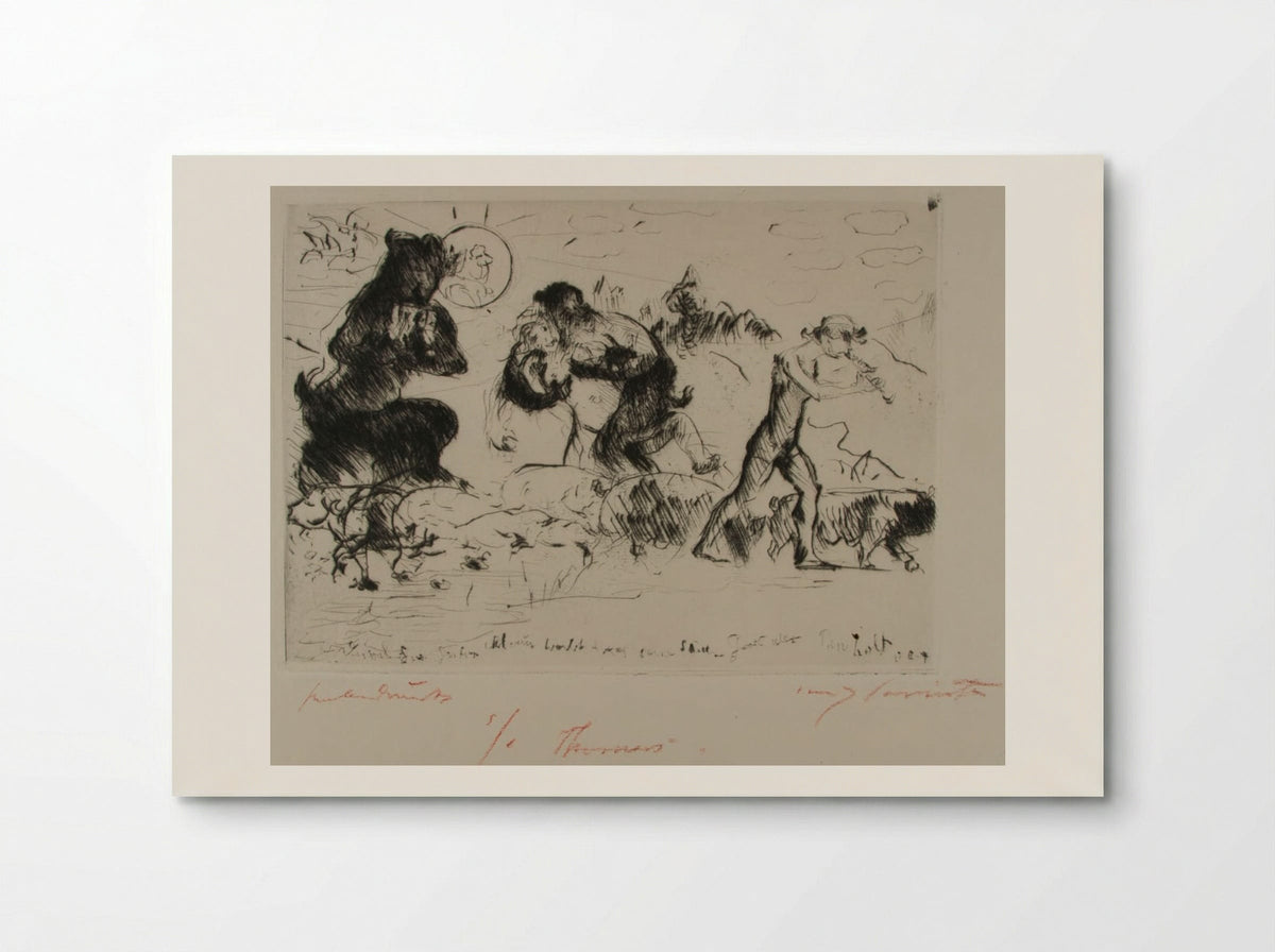 Faun, Nymph and Swineherd - Lovis Corinth - Poster