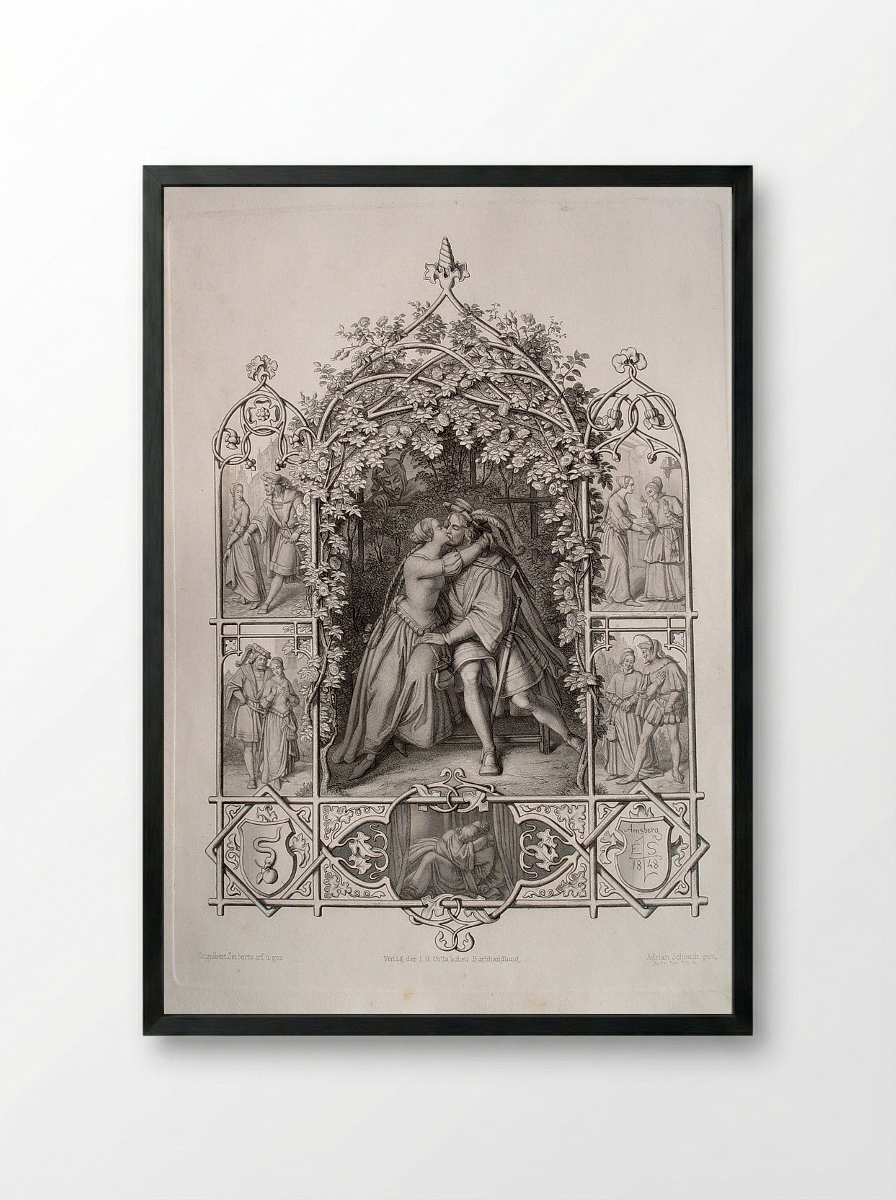 Faust - Adrian Schleich - Framed Print Black