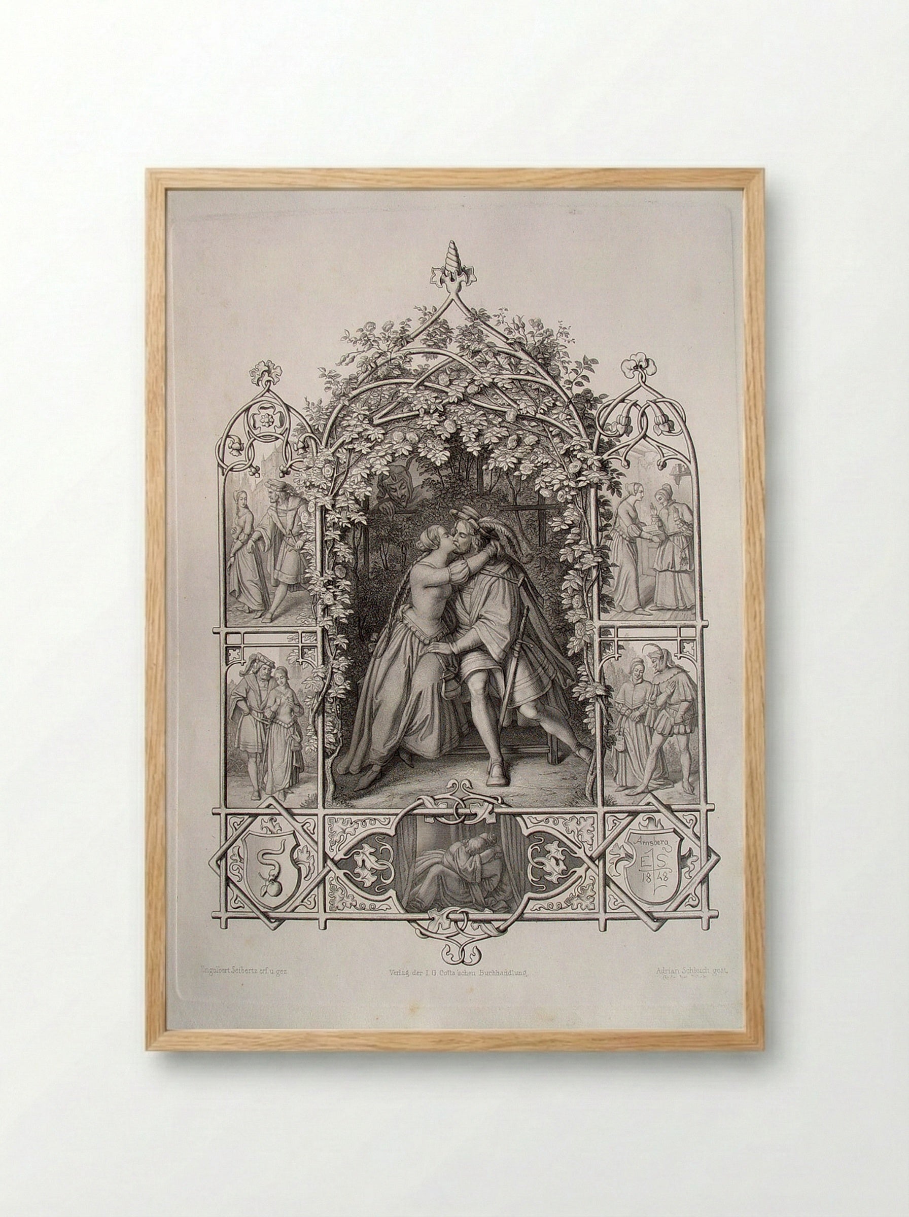 Faust - Adrian Schleich - Framed Print Wood