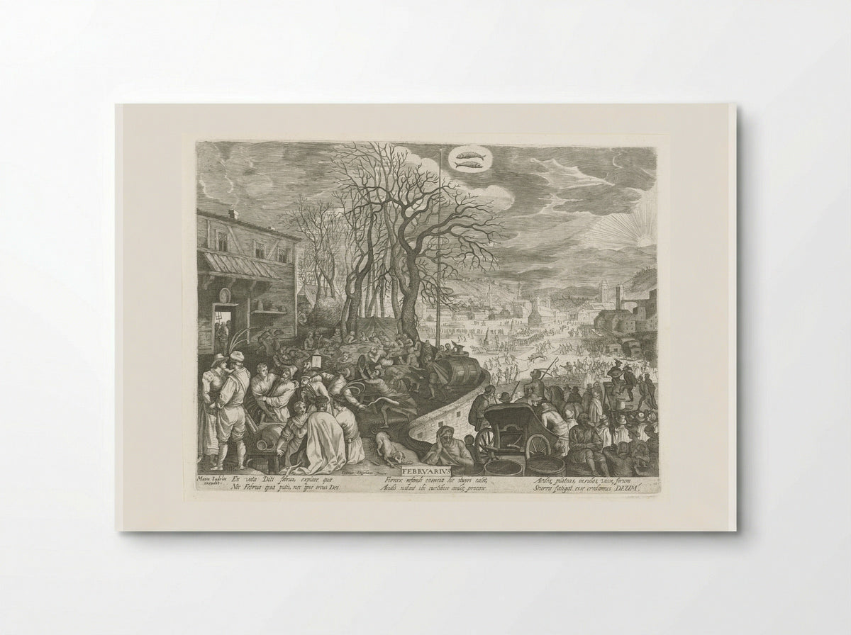 February - Aegidius Sadeler II - Poster