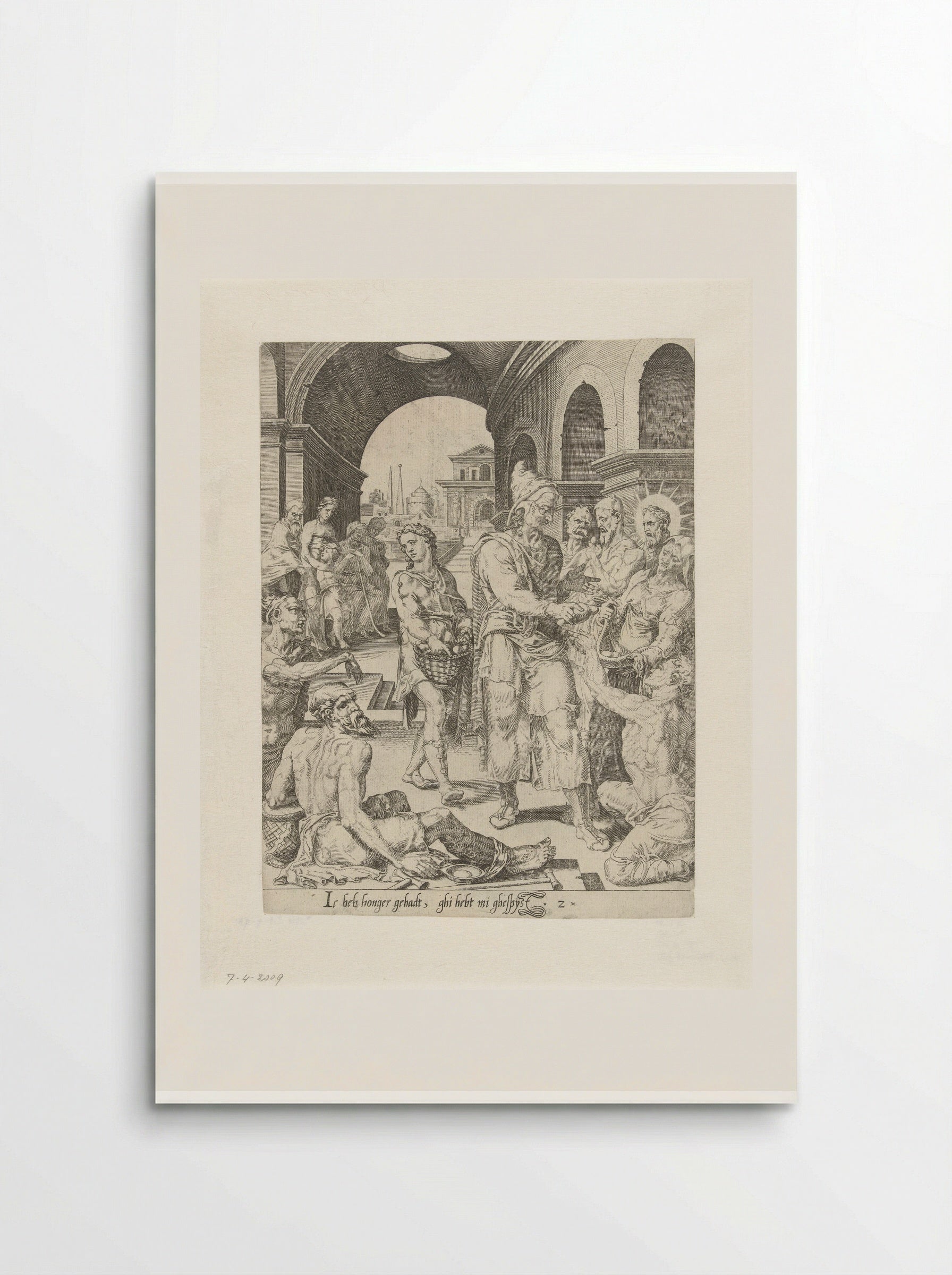 Feeding the Hungry - Dirck Volckertsz. Coornhert - Poster