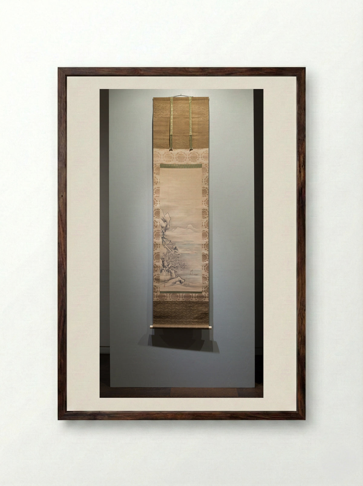 Fei Jiang-fang with a Crane - Kanô Tsunenobu - Framed Print Dark Wood
