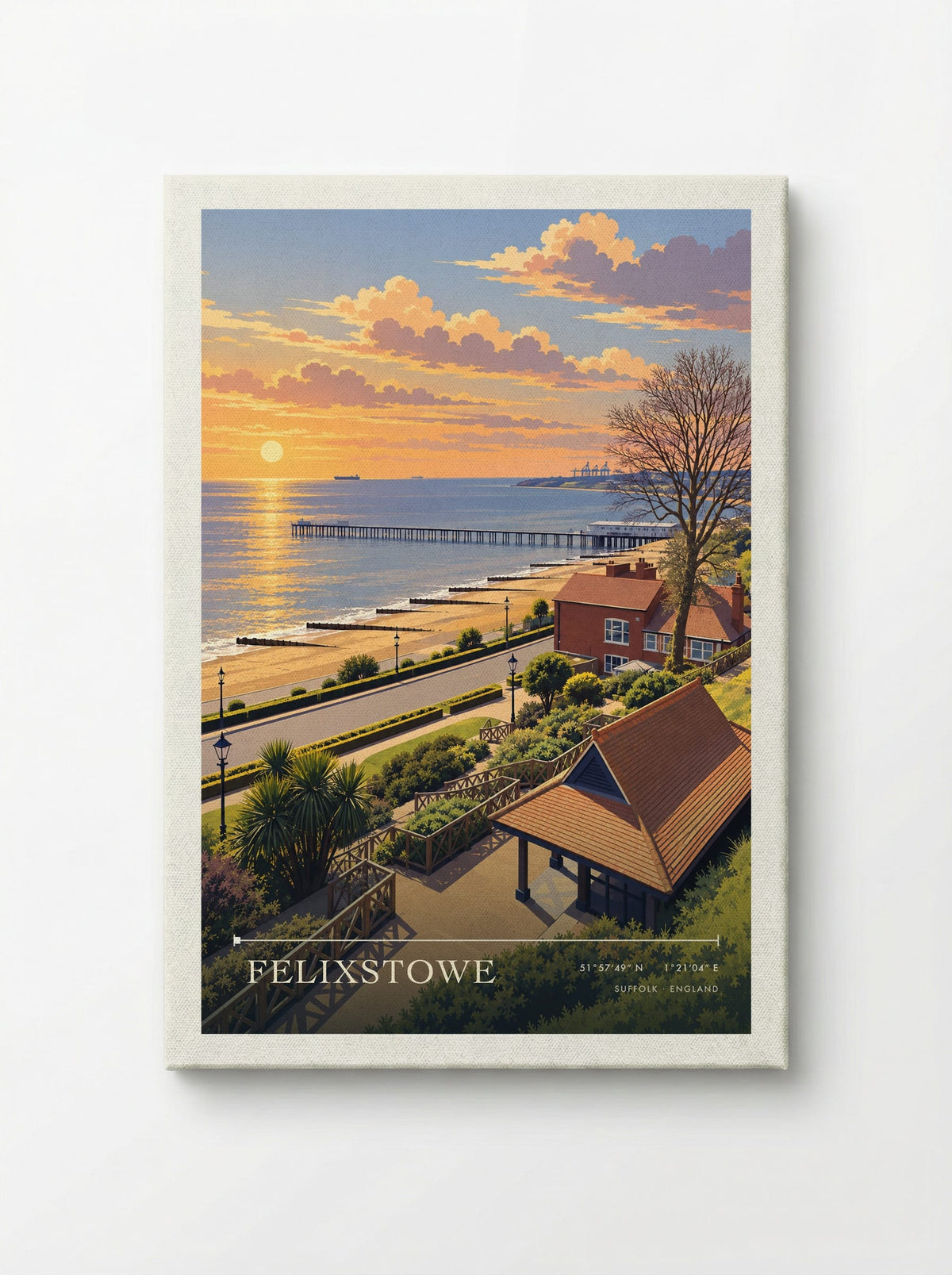 Felixstowe, Suffolk | Travel Poster - Canvas