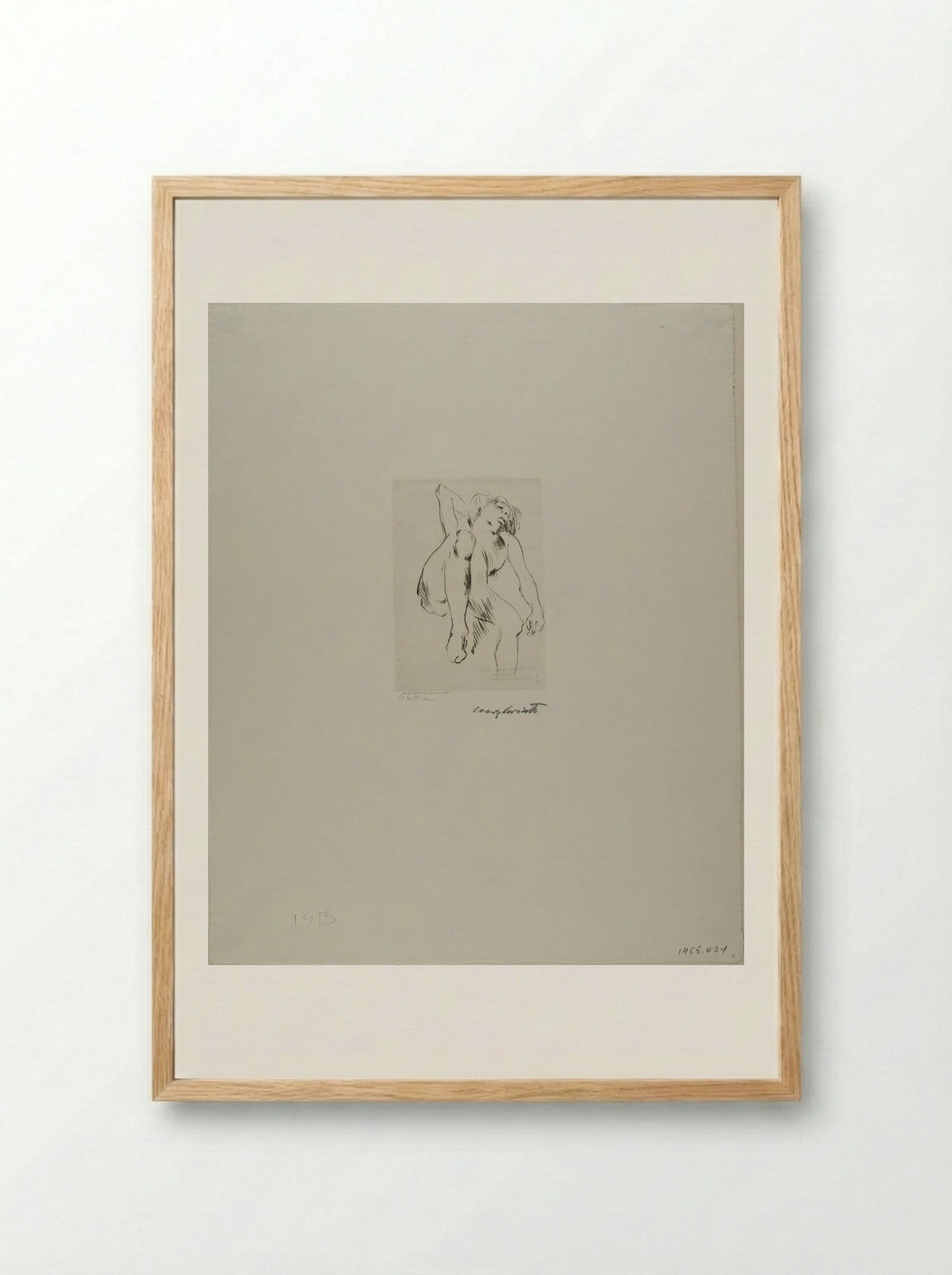 Female Nude - Lovis Corinth - Framed Print Wood